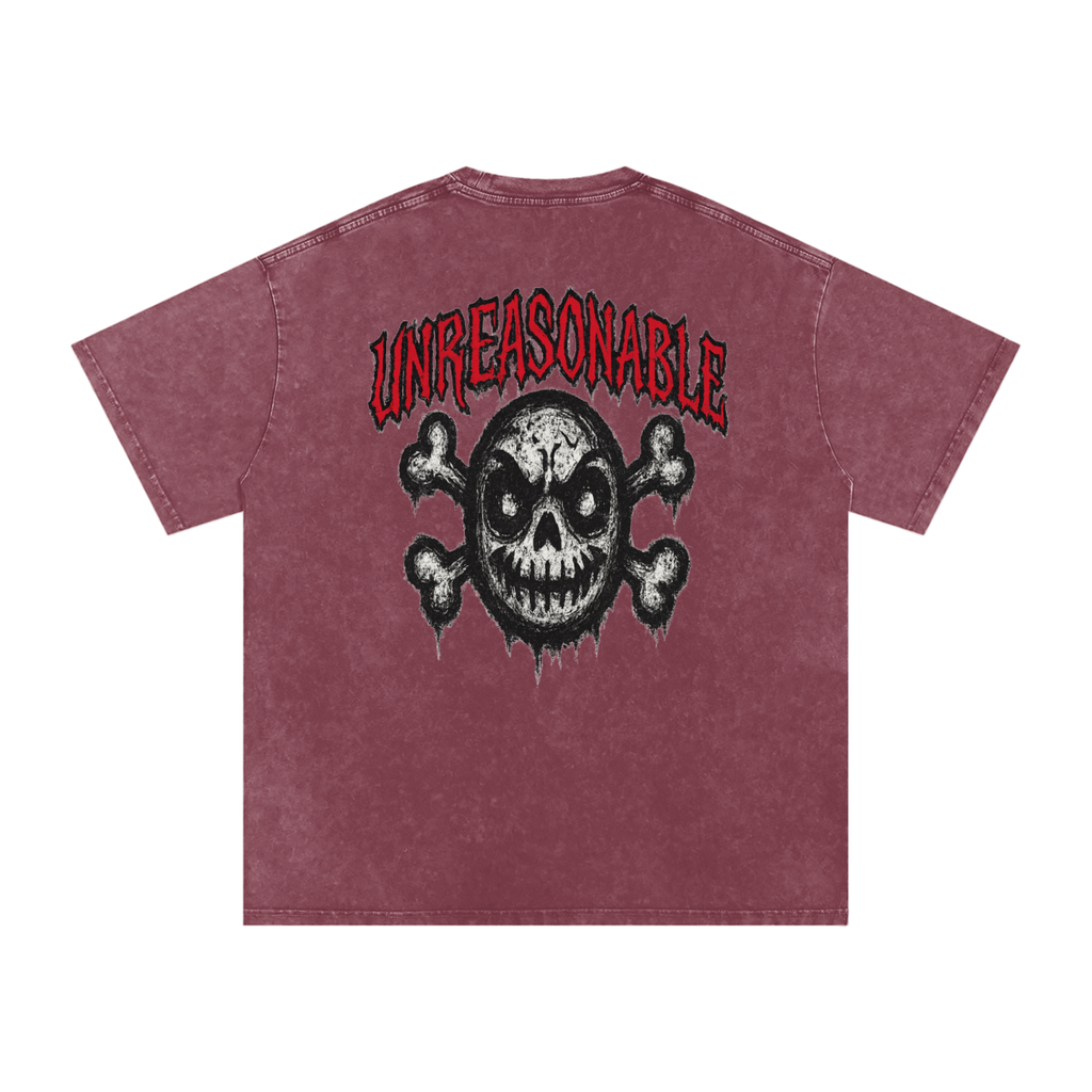 URBAN HAZE “Unreasonable” tSnow Washed Oversized Cotton T-Shirt
