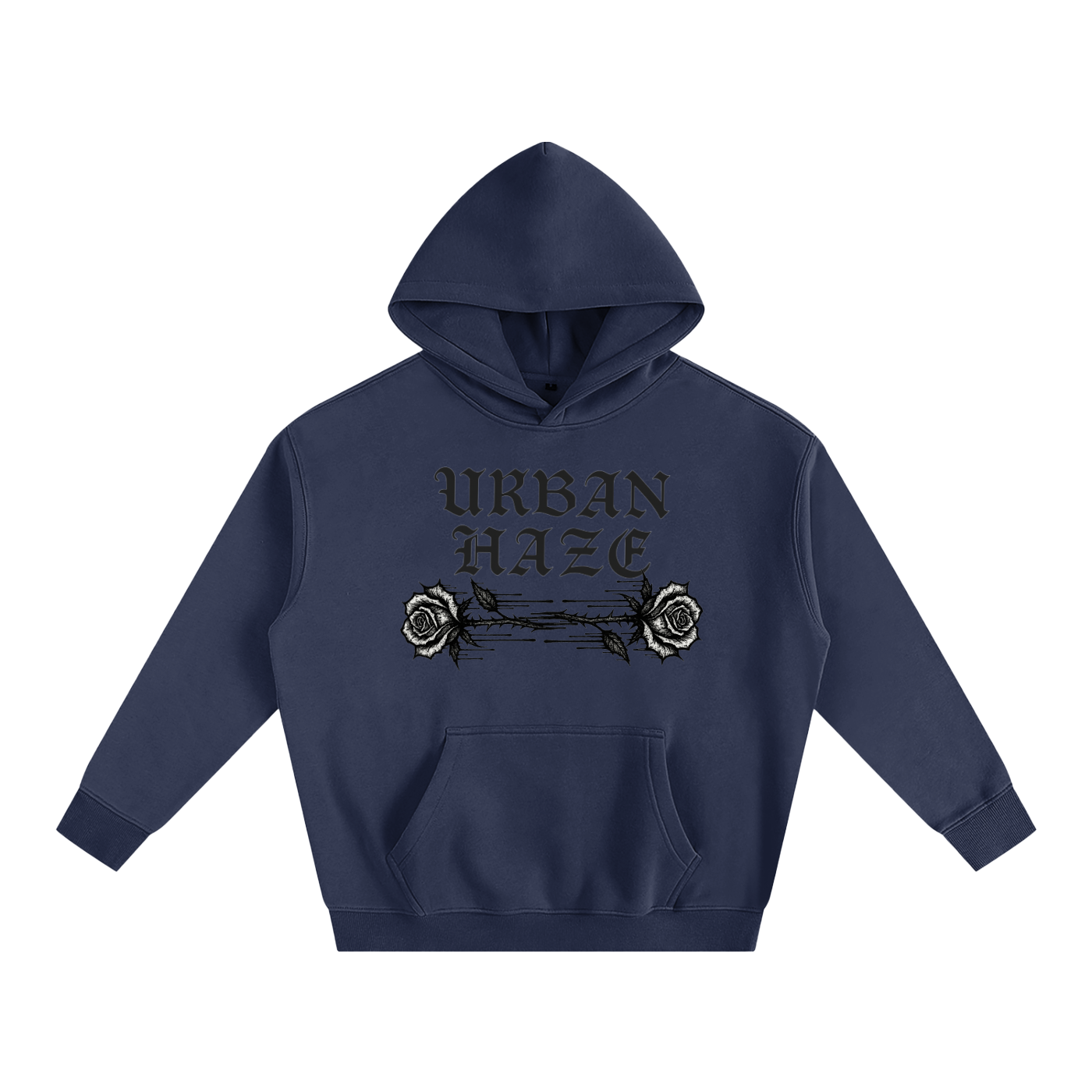 URBAN HAZE “Present Tense” Oversize Fleeced Hoodie