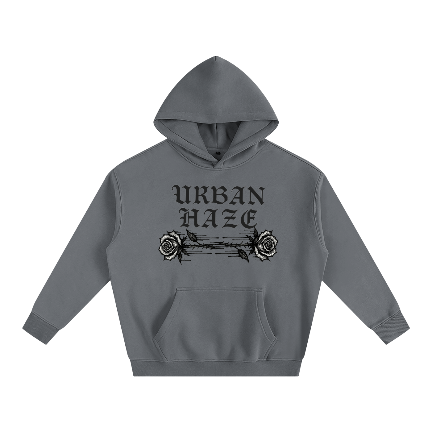 URBAN HAZE “Present Tense” Oversize Fleeced Hoodie