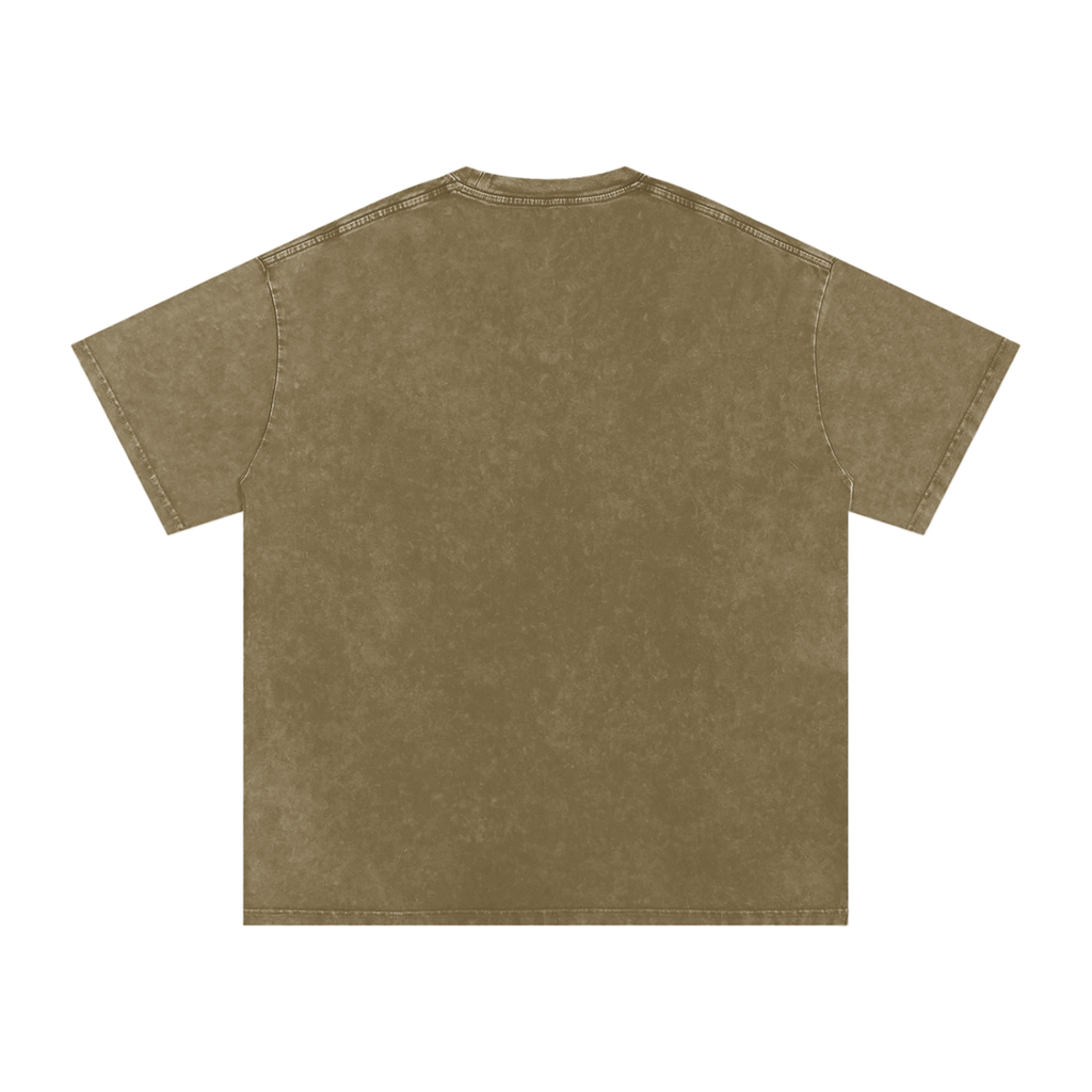 "Urban Haze" Retro Snow Washed Oversized Cotton T-Shirt
