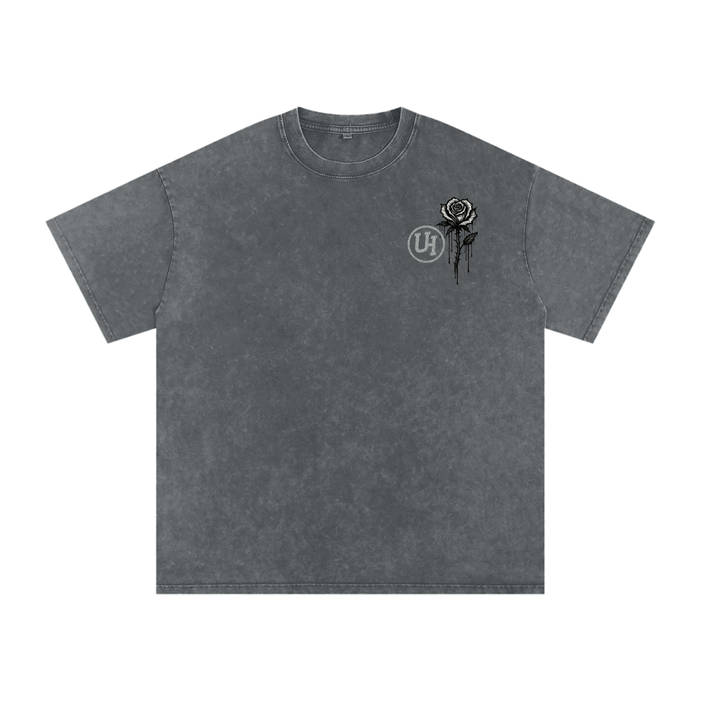 URBAN HAZE “Unreasonable” tSnow Washed Oversized Cotton T-Shirt