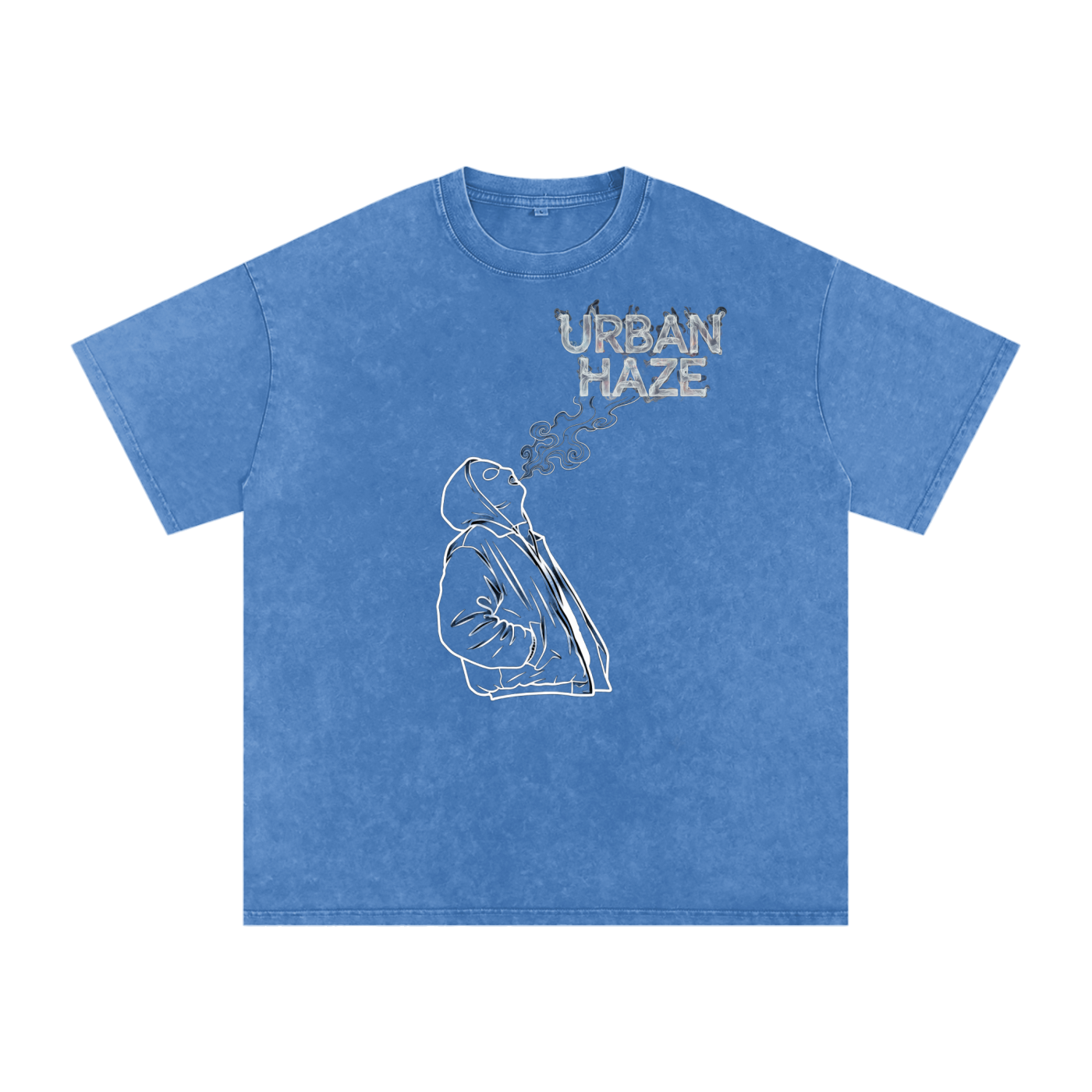 “URBAN HAZE” Snow Washed Oversized Cotton T-Shirt