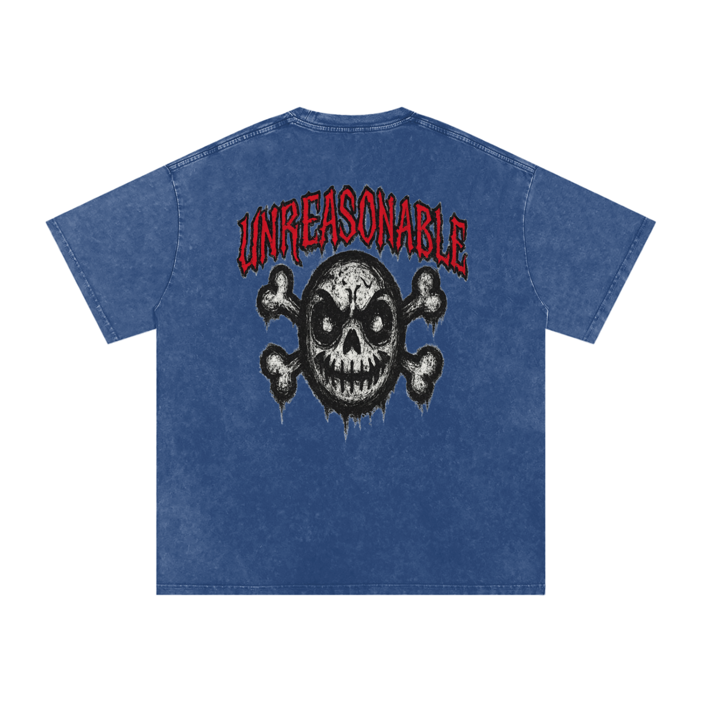 URBAN HAZE “Unreasonable” tSnow Washed Oversized Cotton T-Shirt