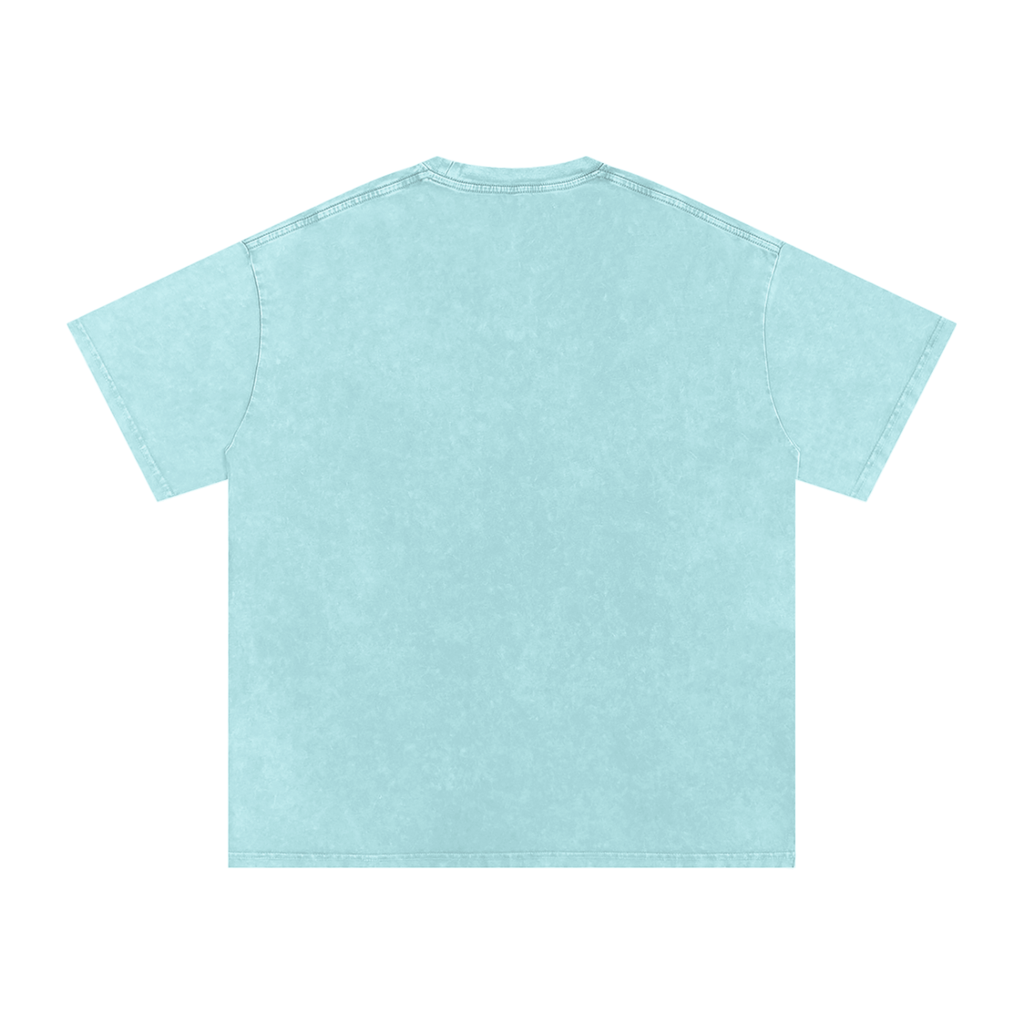 "Urban Haze" Retro Snow Washed Oversized Cotton T-Shirt