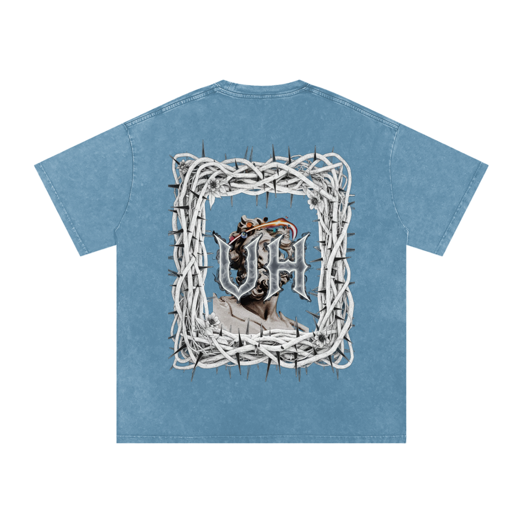 “URBAN HAZE” Snow Washed Oversized Cotton T-Shirt