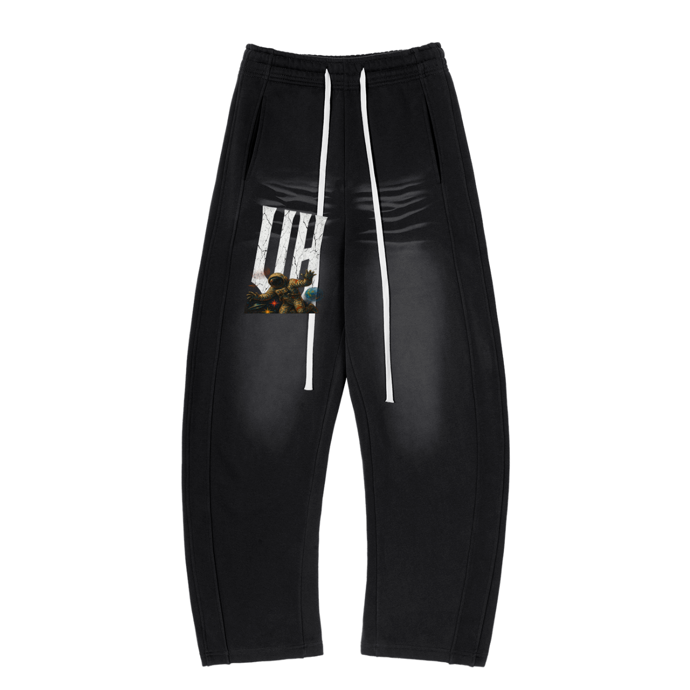 “URBAN HAZE” Sunfade Curved Blade Fleece Sweatpants