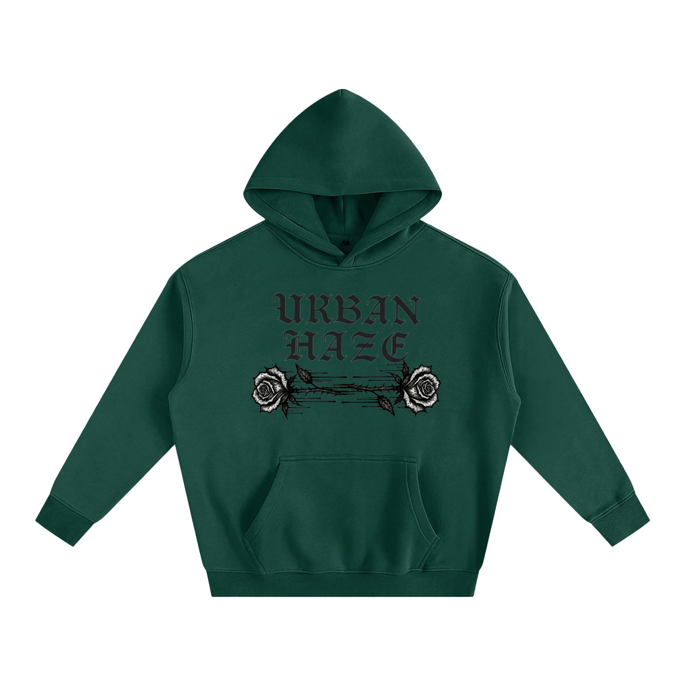 URBAN HAZE “Present Tense” Oversize Fleeced Hoodie