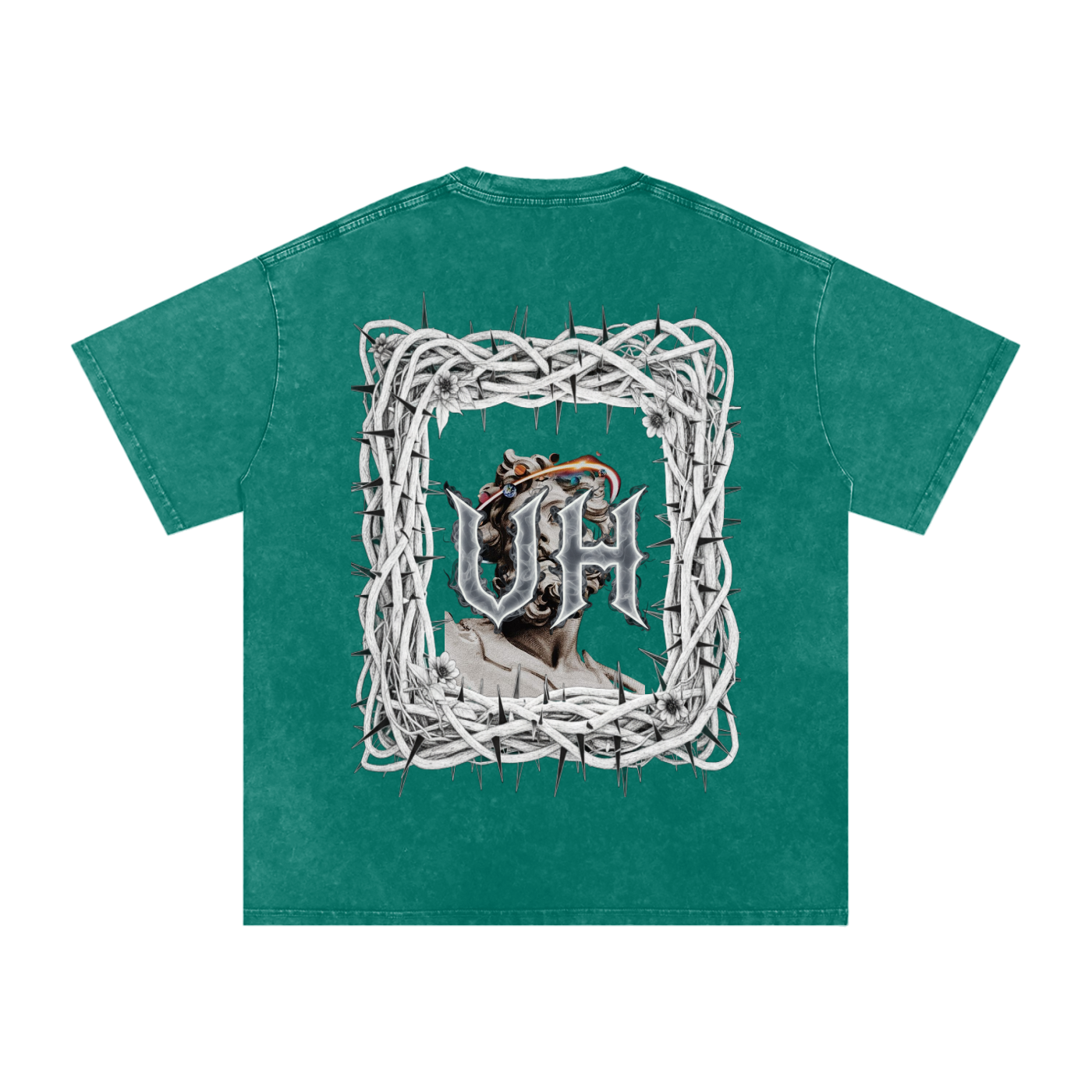 “URBAN HAZE” Snow Washed Oversized Cotton T-Shirt