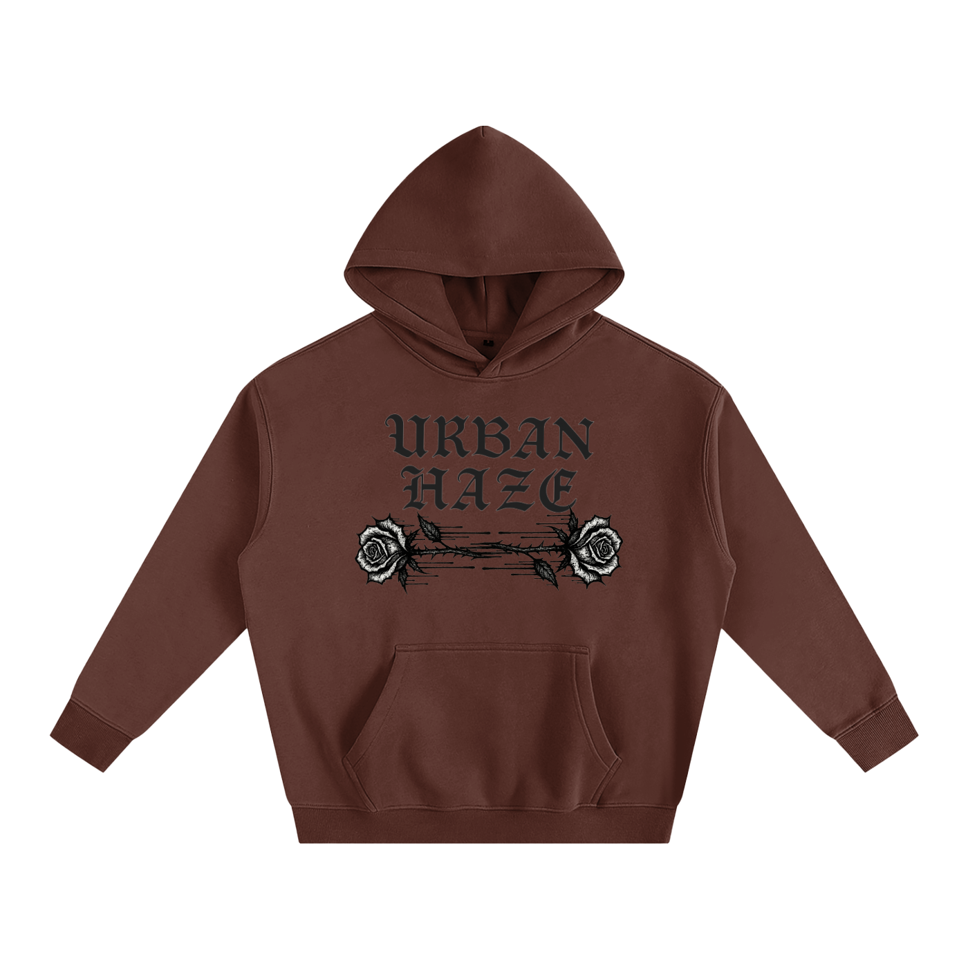 URBAN HAZE “Present Tense” Oversize Fleeced Hoodie