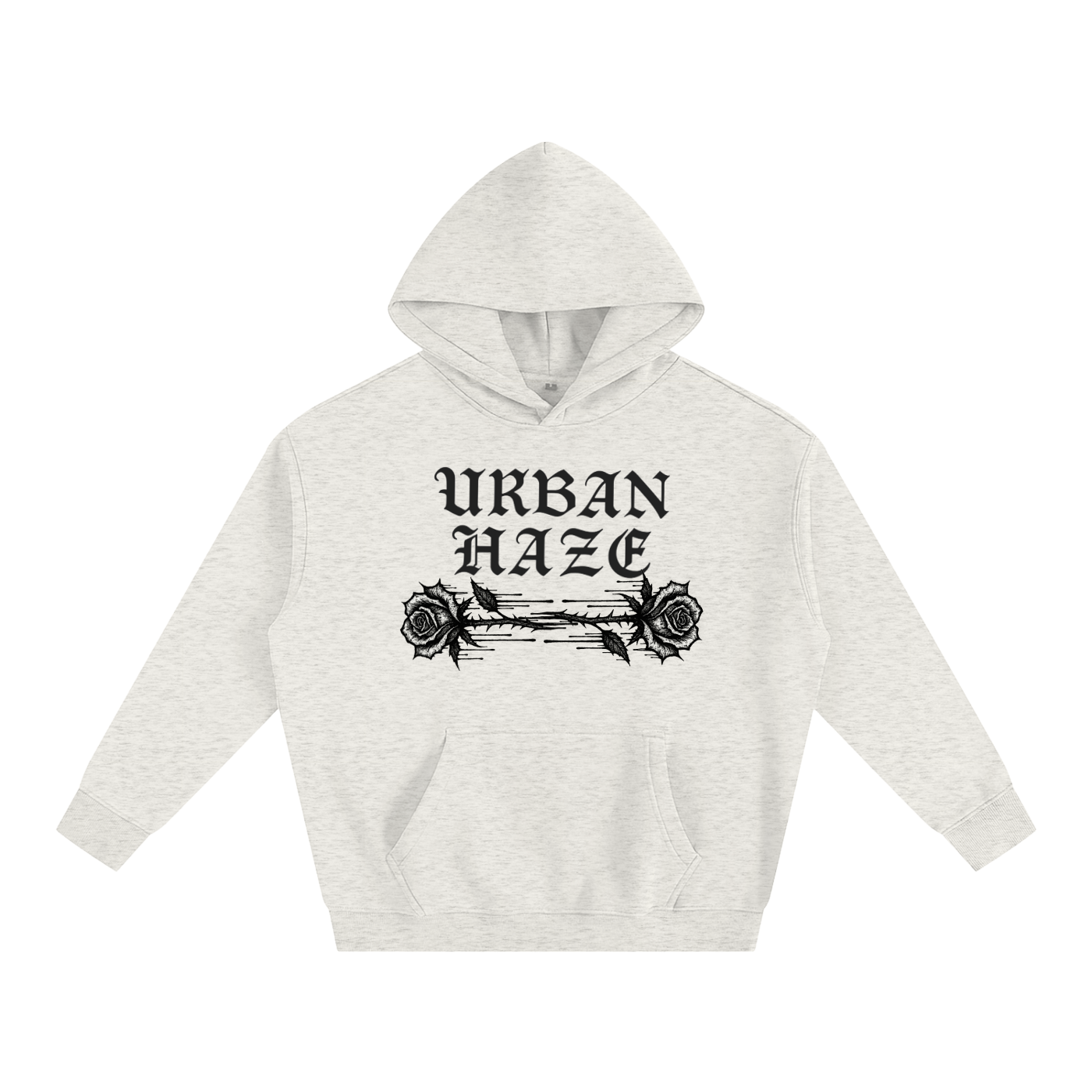 URBAN HAZE “Present Tense” Oversize Fleeced Hoodie