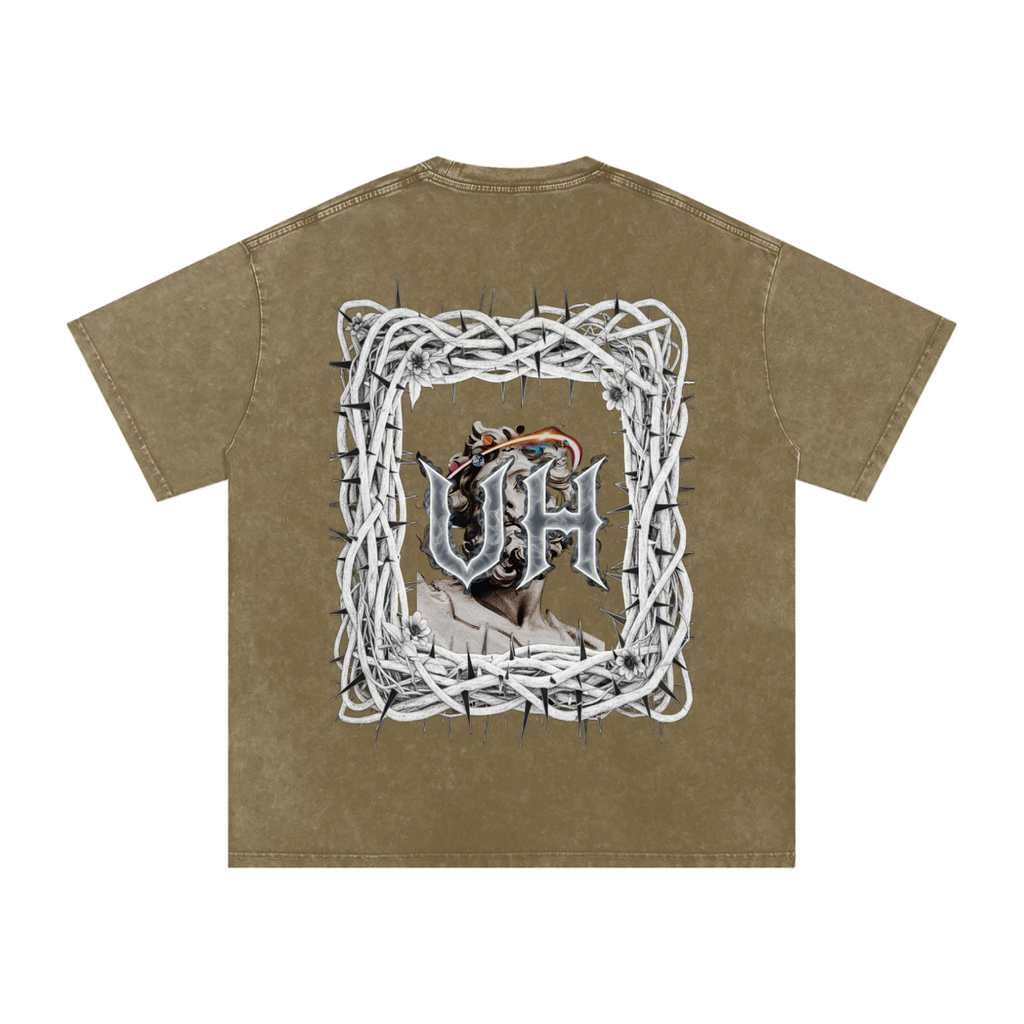 “URBAN HAZE” Snow Washed Oversized Cotton T-Shirt