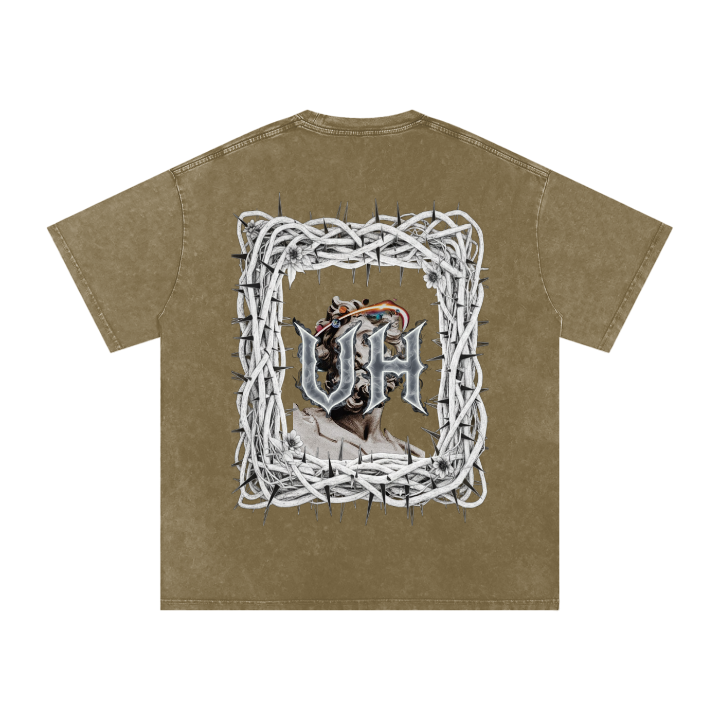 “URBAN HAZE” Snow Washed Oversized Cotton T-Shirt