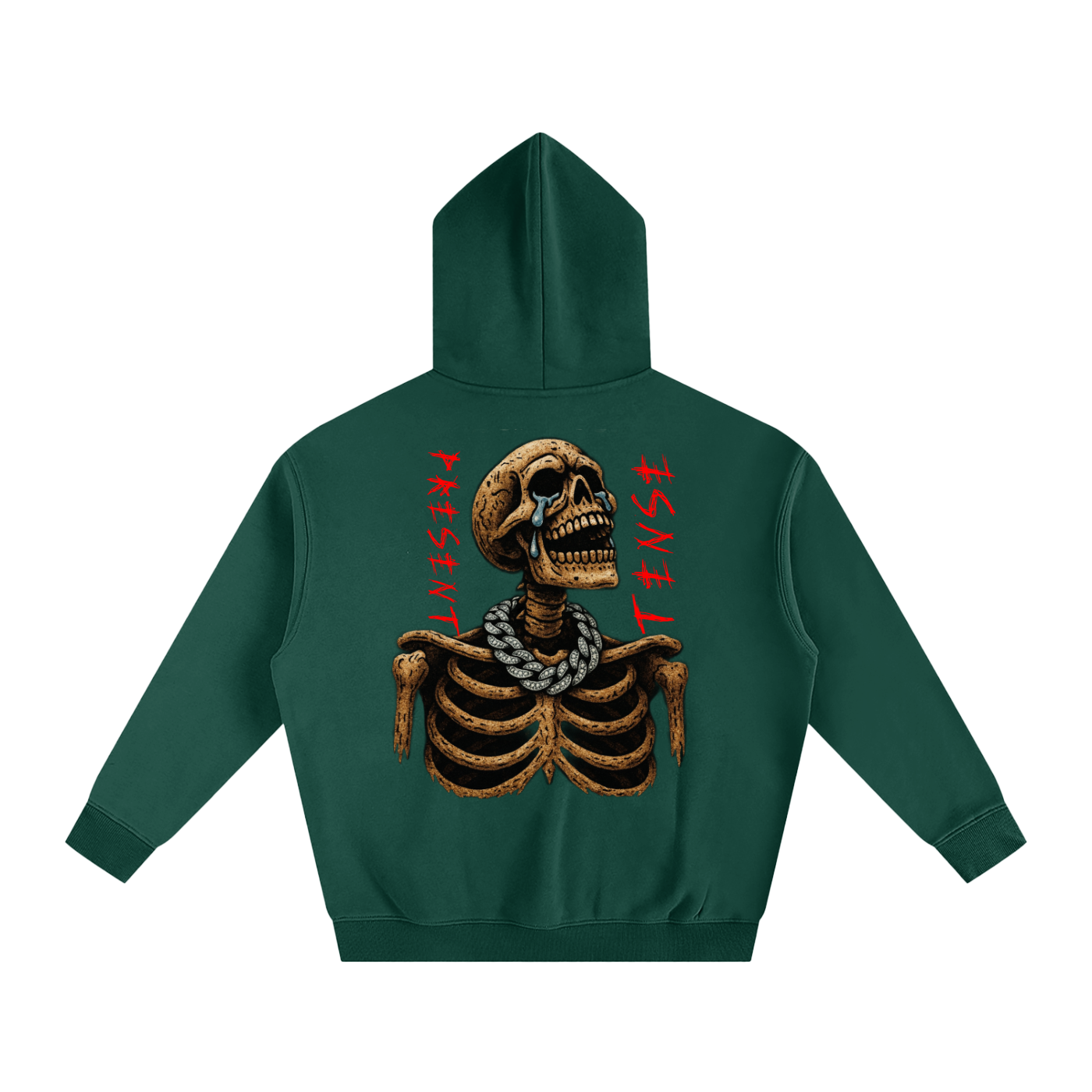 URBAN HAZE “Present Tense” Oversize Fleeced Hoodie