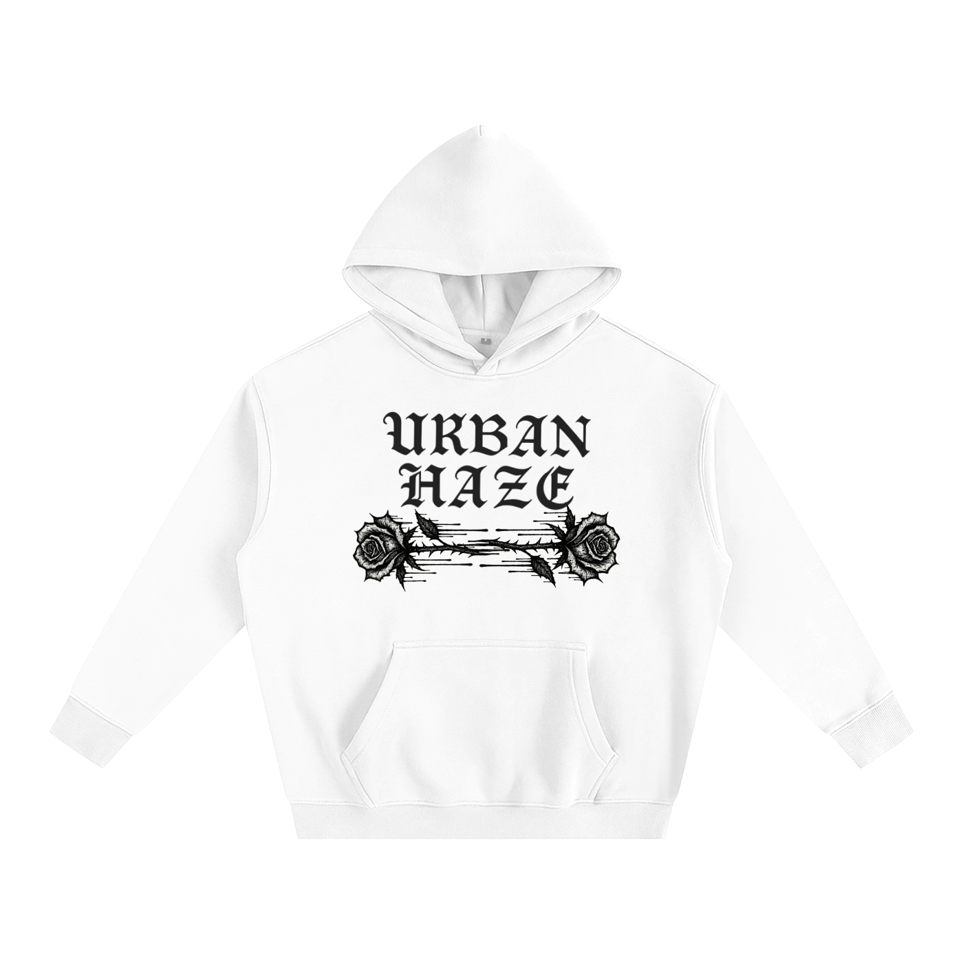 URBAN HAZE “Present Tense” Oversize Fleeced Hoodie