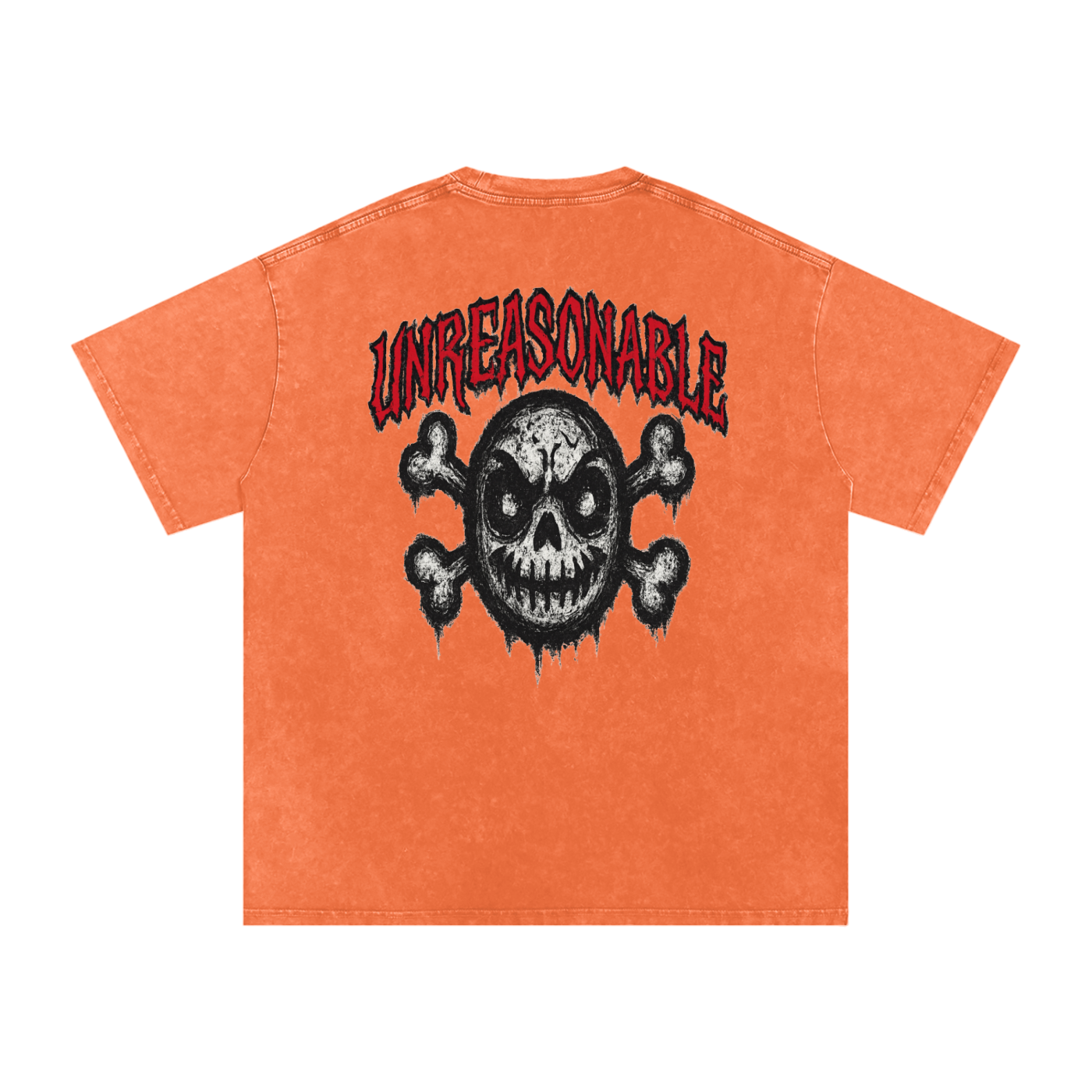 URBAN HAZE “Unreasonable” tSnow Washed Oversized Cotton T-Shirt