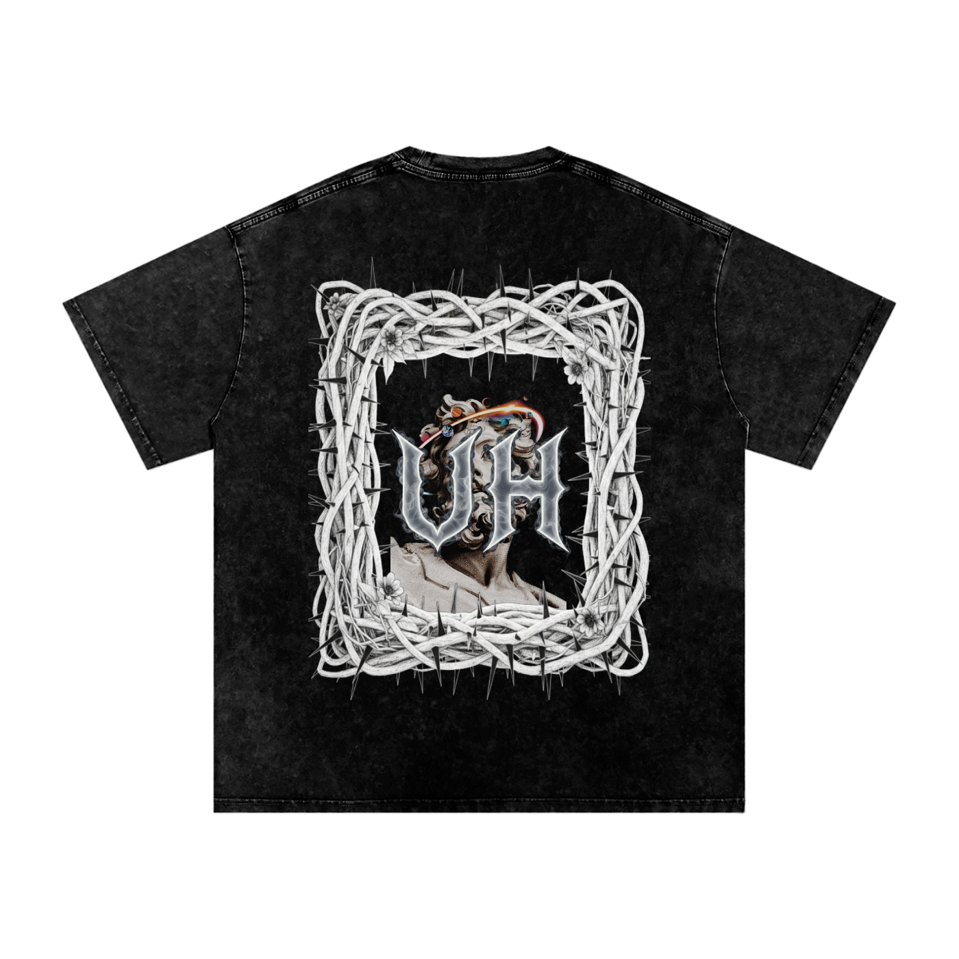 “URBAN HAZE” Snow Washed Oversized Cotton T-Shirt
