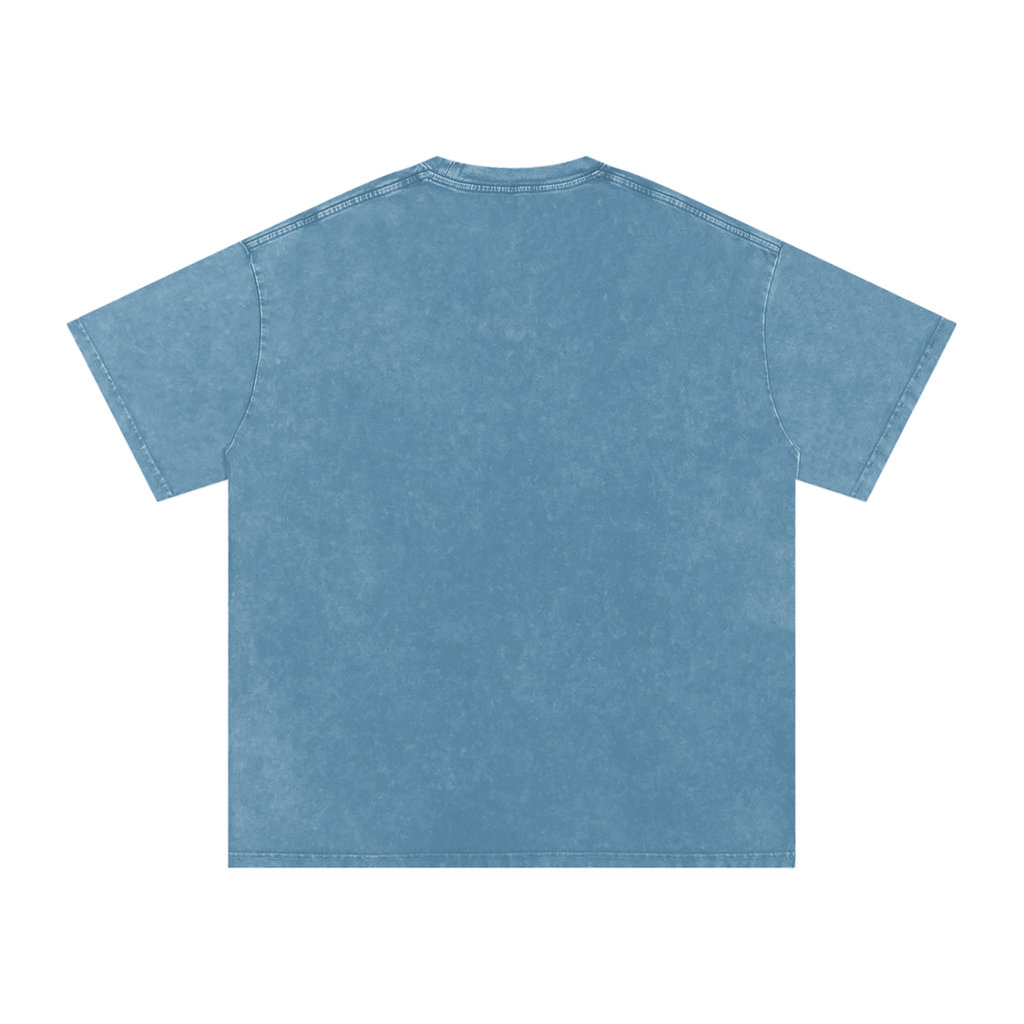 "Urban Haze" Retro Snow Washed Oversized Cotton T-Shirt