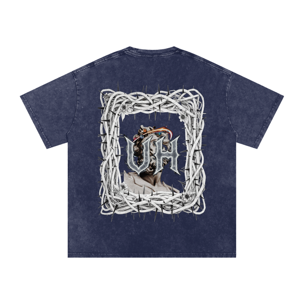 “URBAN HAZE” Snow Washed Oversized Cotton T-Shirt