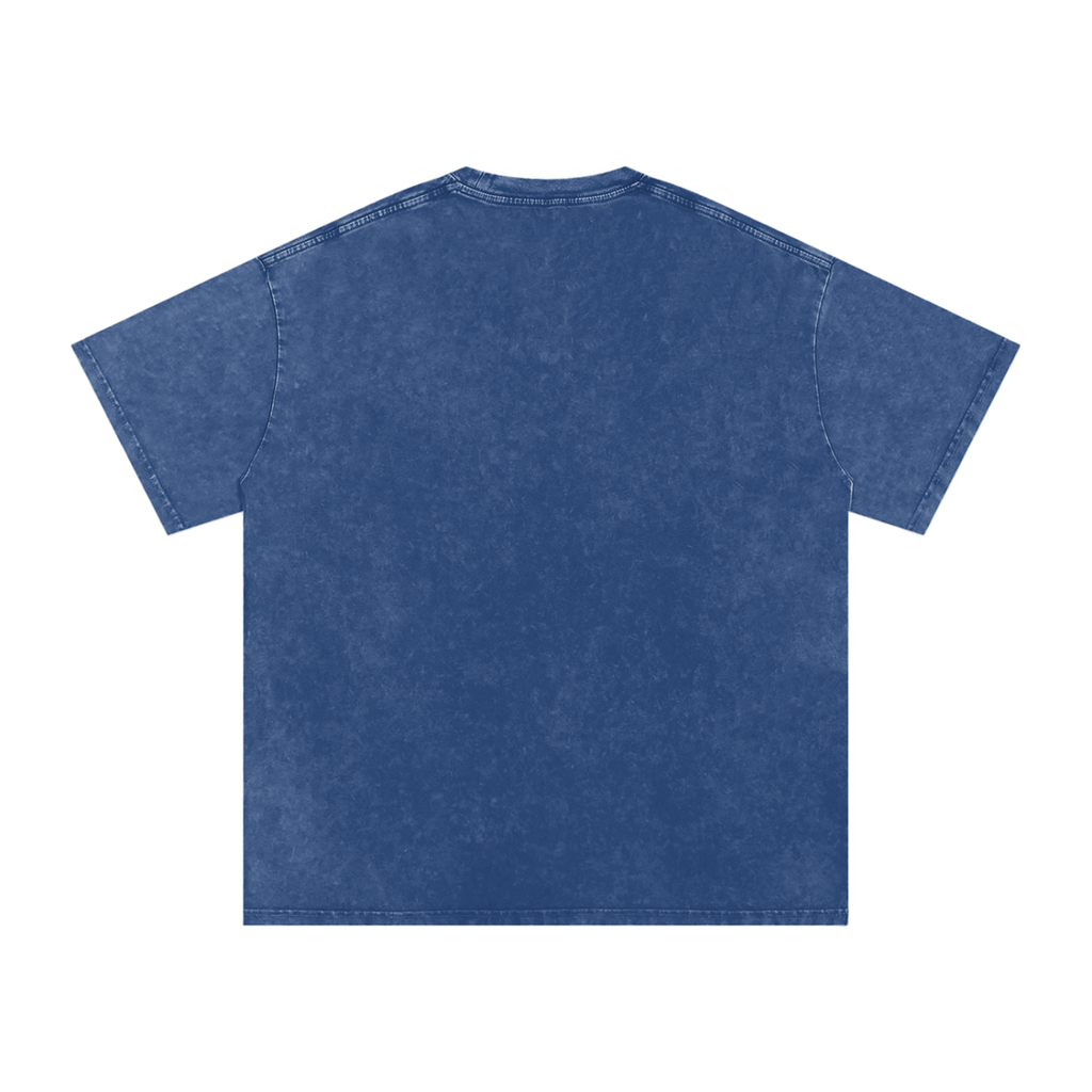 "Urban Haze" Retro Snow Washed Oversized Cotton T-Shirt