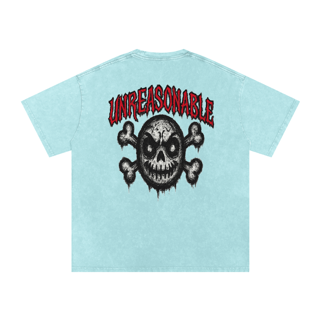 URBAN HAZE “Unreasonable” tSnow Washed Oversized Cotton T-Shirt