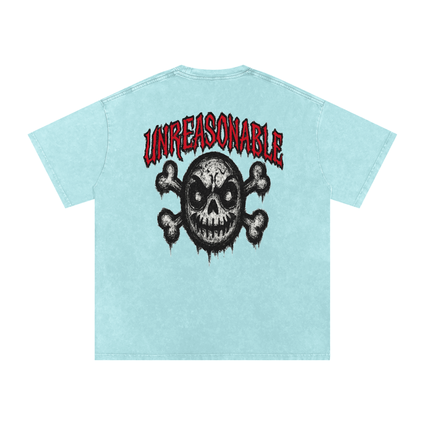 URBAN HAZE “Unreasonable” tSnow Washed Oversized Cotton T-Shirt