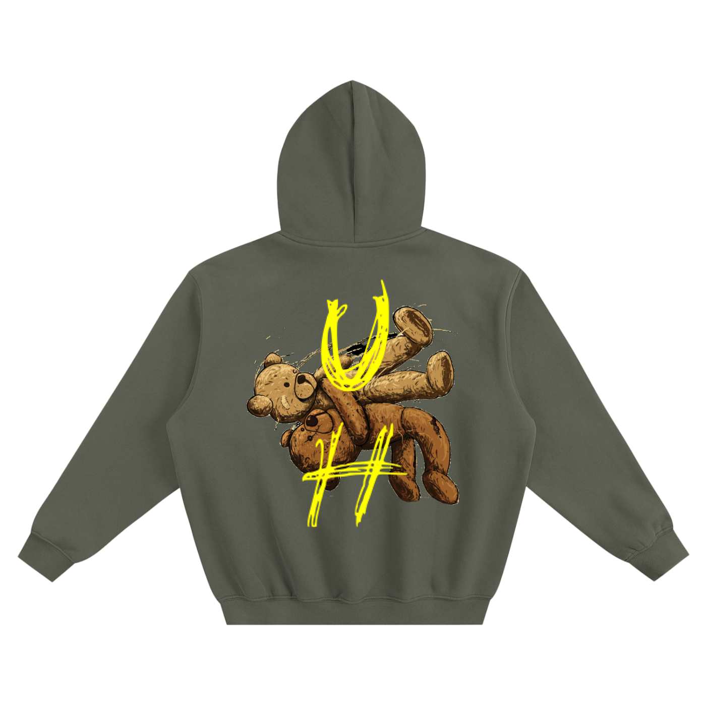 “URBAN HAZE” Vintage Fleeced Boxy Hoodie
