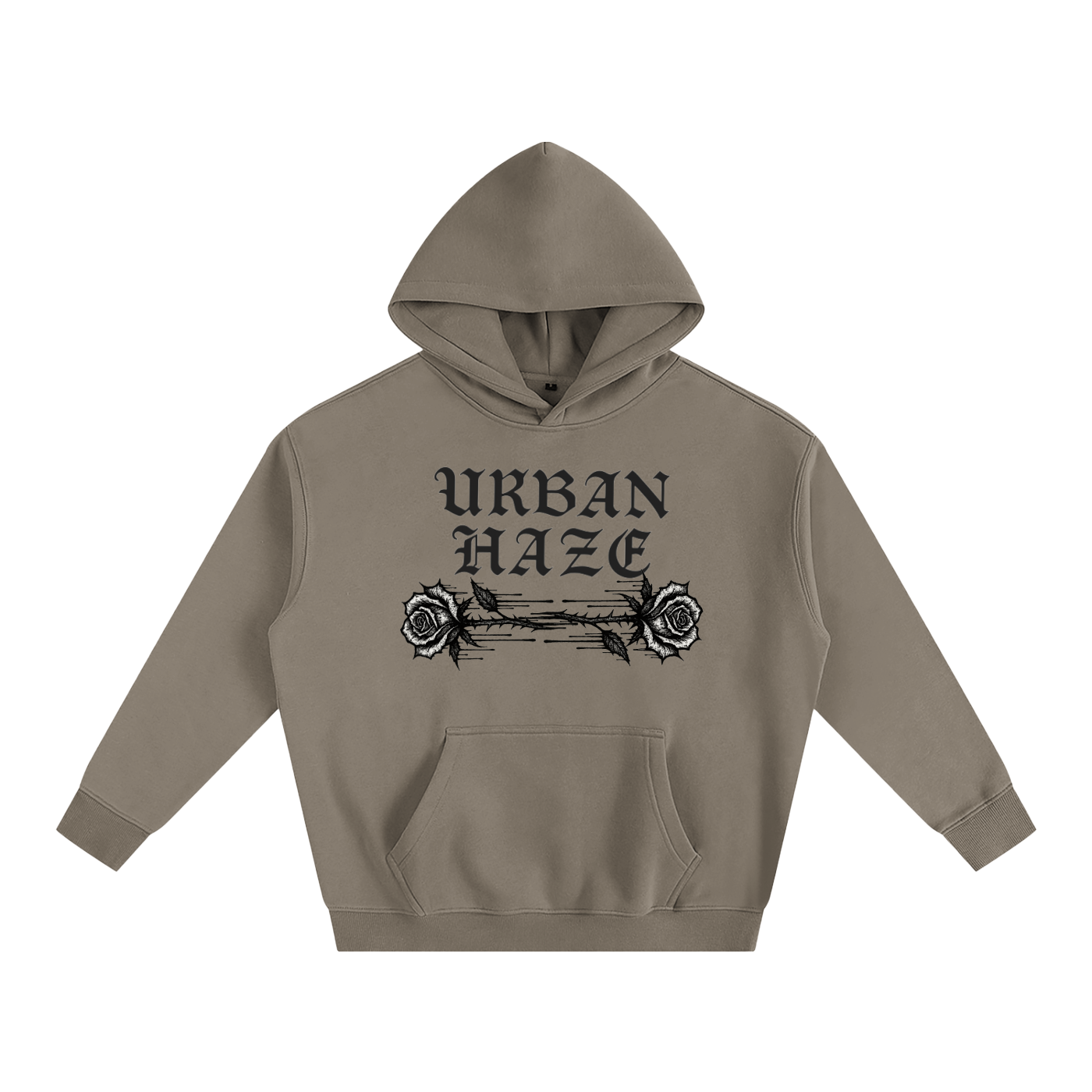 URBAN HAZE “Present Tense” Oversize Fleeced Hoodie