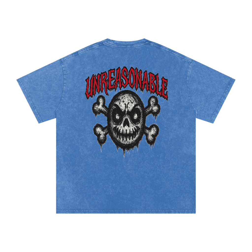URBAN HAZE “Unreasonable” tSnow Washed Oversized Cotton T-Shirt
