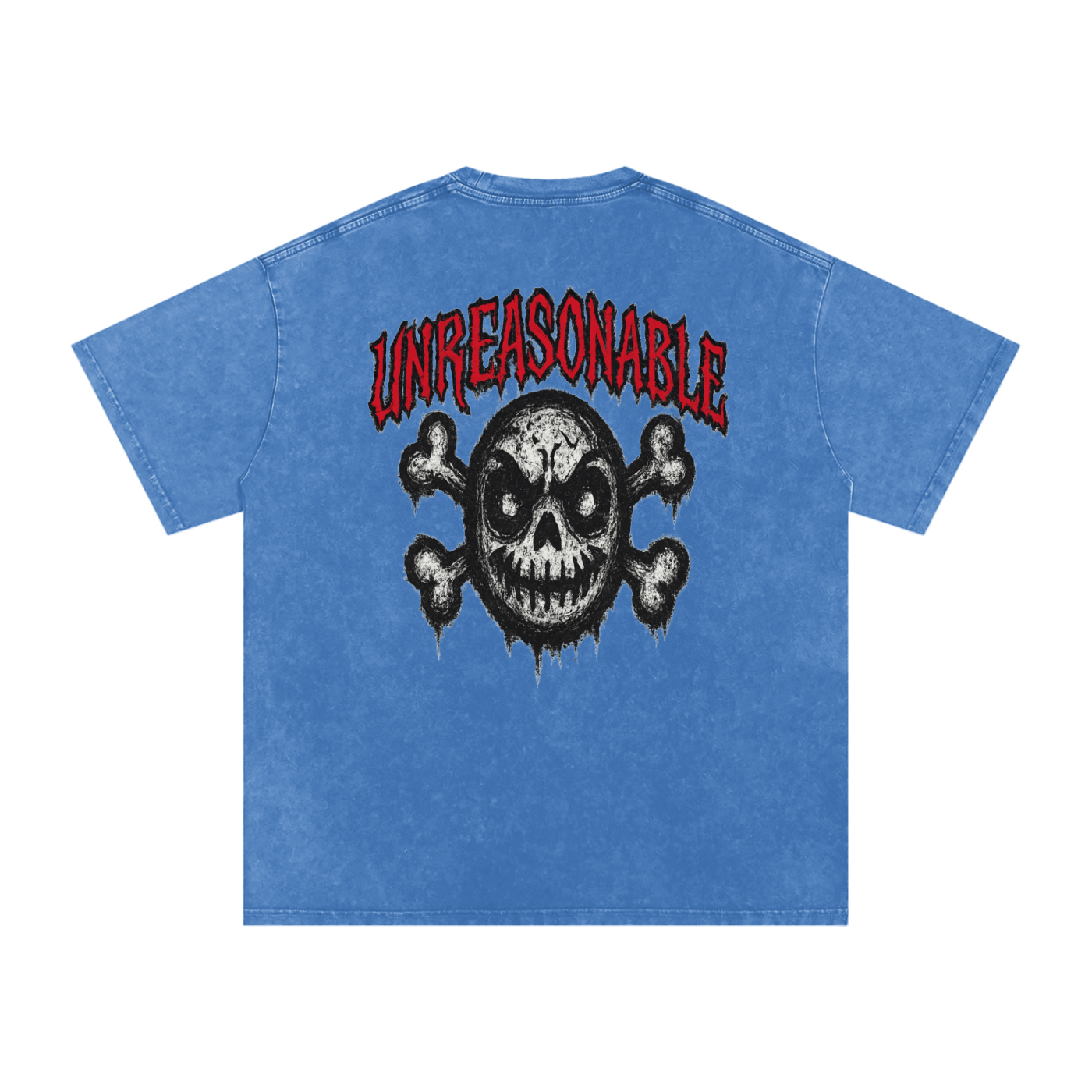 URBAN HAZE “Unreasonable” tSnow Washed Oversized Cotton T-Shirt