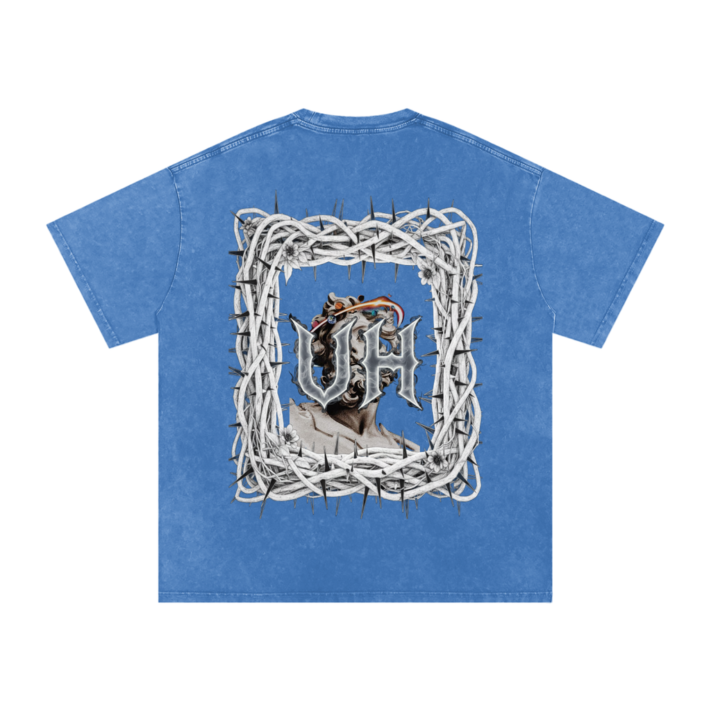 “URBAN HAZE” Snow Washed Oversized Cotton T-Shirt
