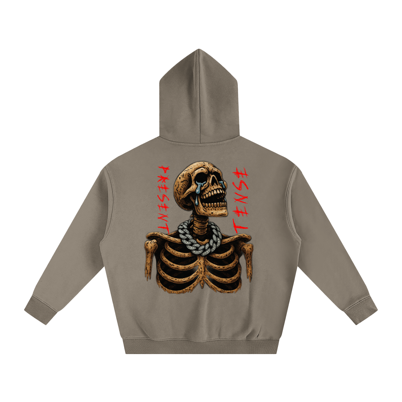 URBAN HAZE “Present Tense” Oversize Fleeced Hoodie