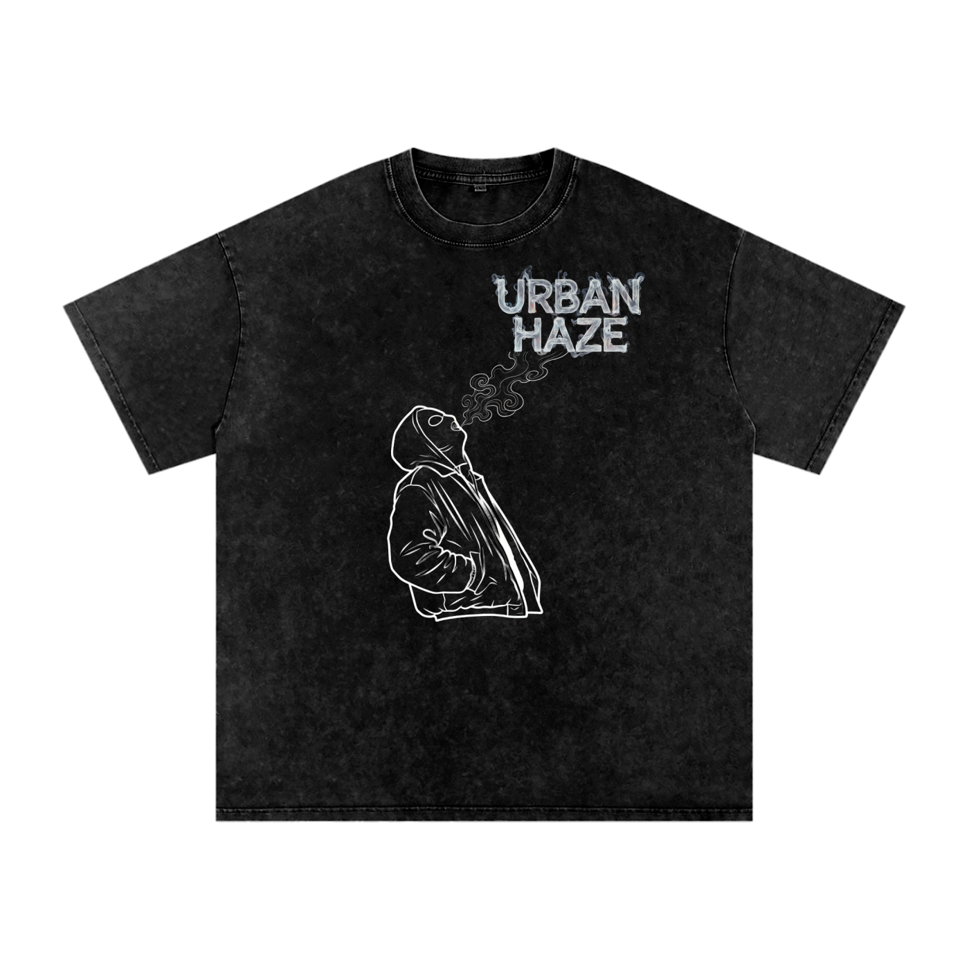 “URBAN HAZE” Snow Washed Oversized Cotton T-Shirt