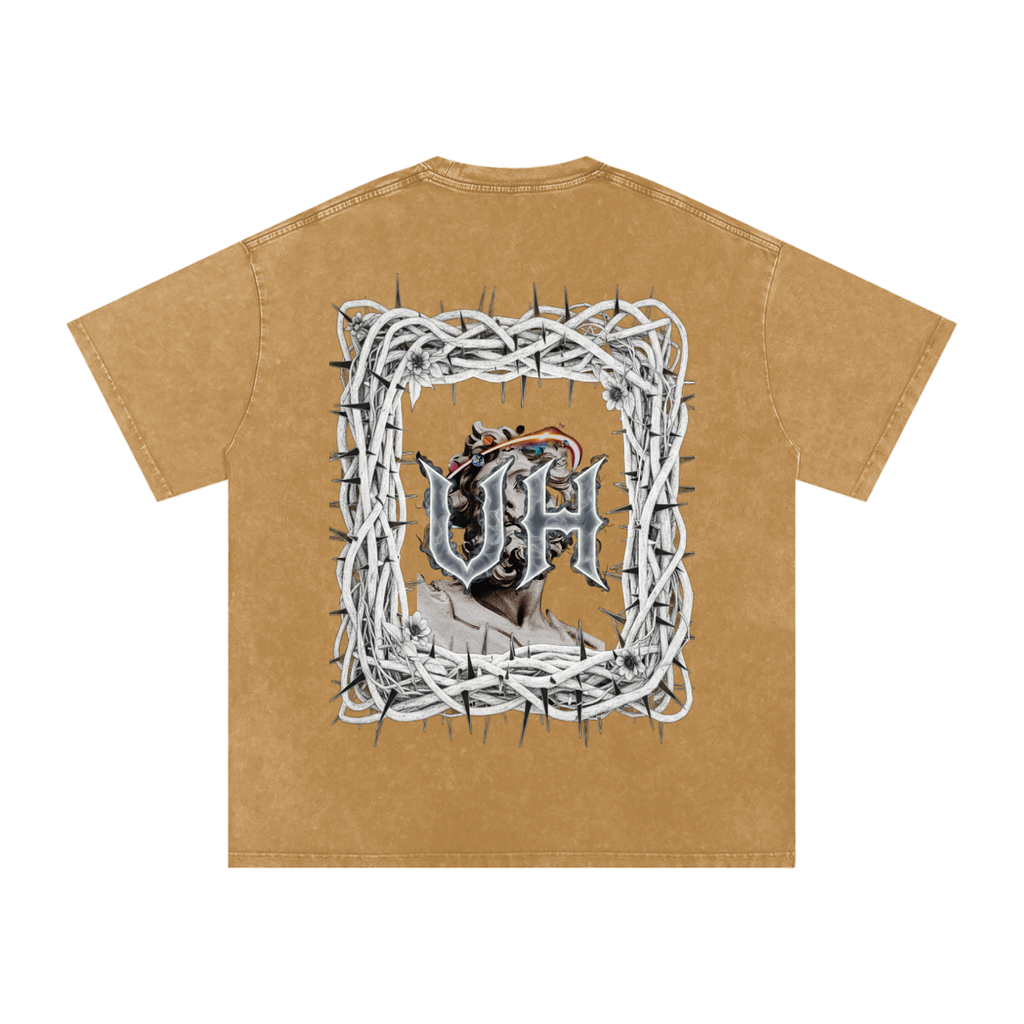 “URBAN HAZE” Snow Washed Oversized Cotton T-Shirt