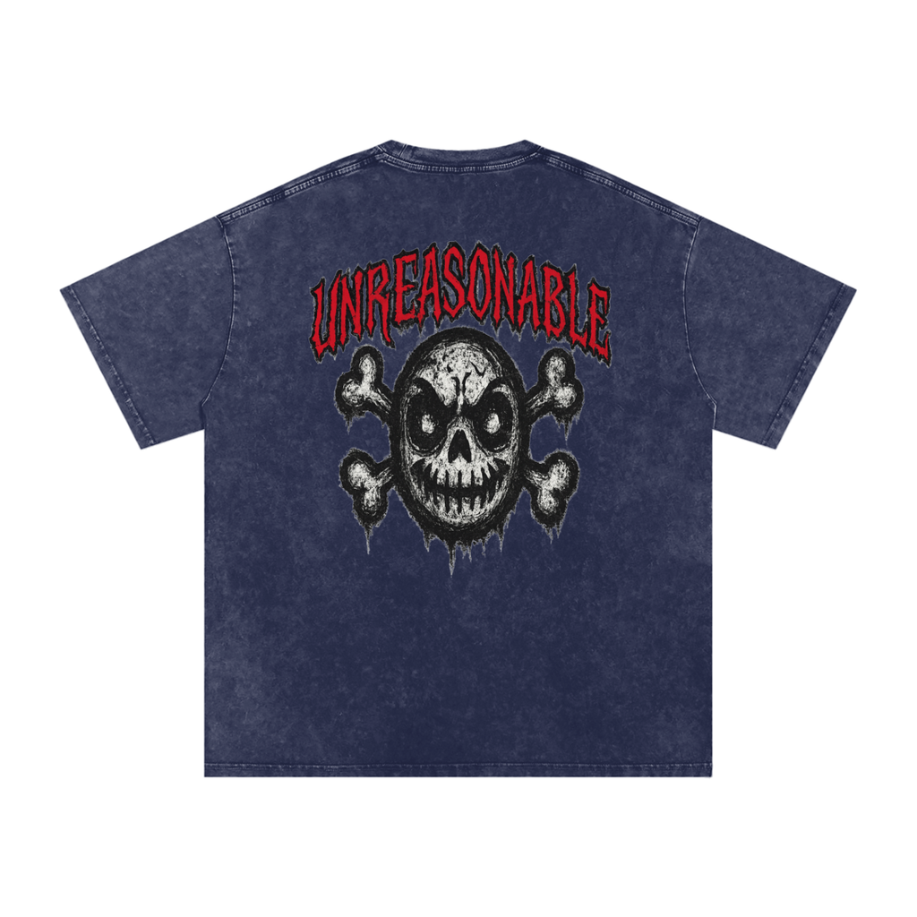URBAN HAZE “Unreasonable” tSnow Washed Oversized Cotton T-Shirt