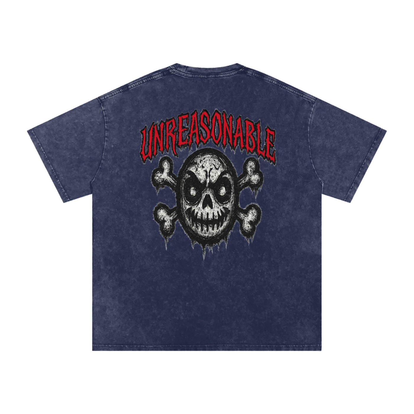 URBAN HAZE “Unreasonable” tSnow Washed Oversized Cotton T-Shirt