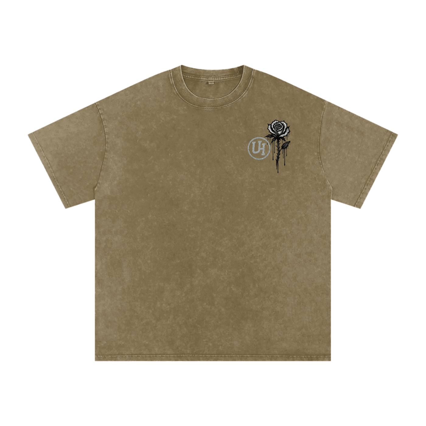URBAN HAZE “Unreasonable” tSnow Washed Oversized Cotton T-Shirt