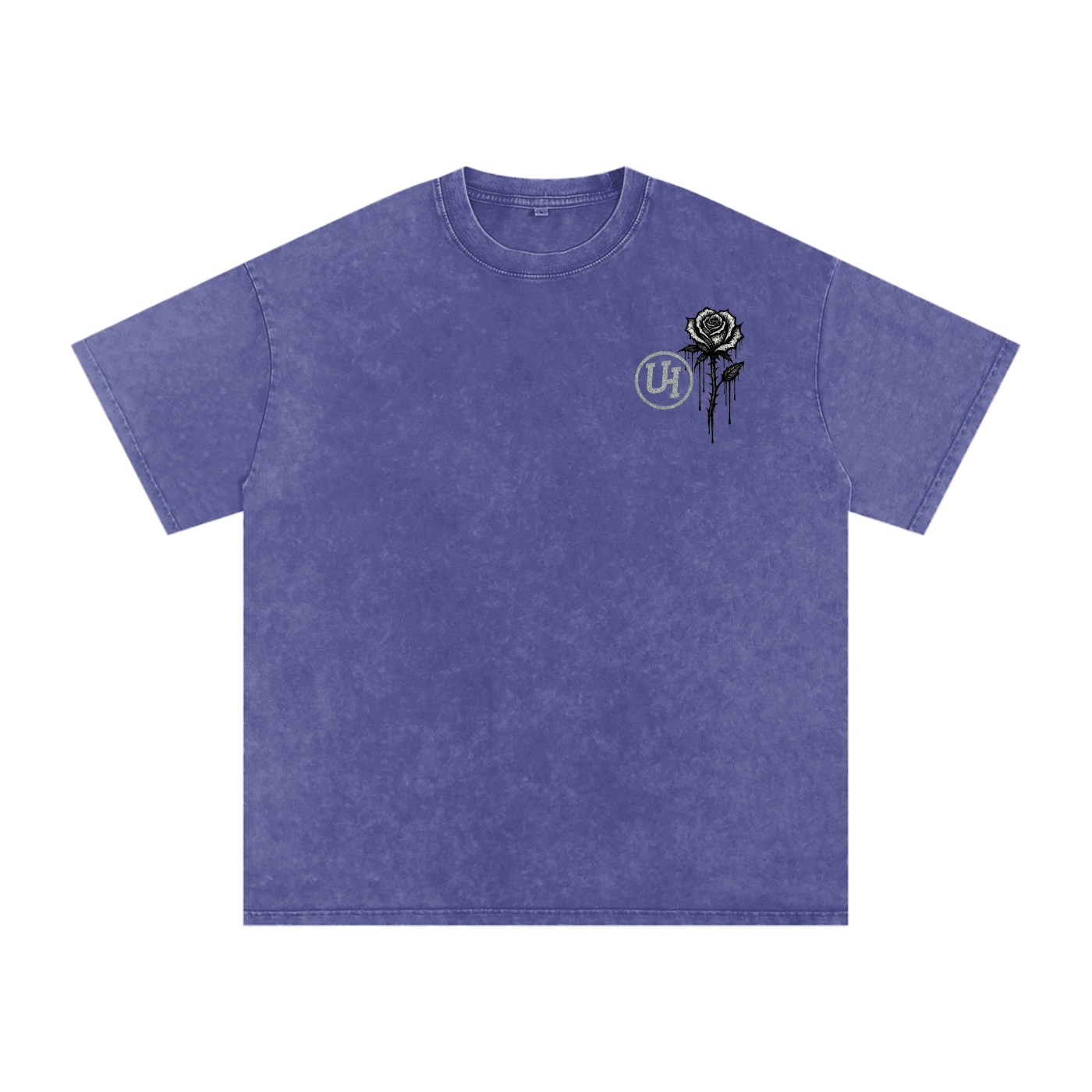 URBAN HAZE “Unreasonable” tSnow Washed Oversized Cotton T-Shirt