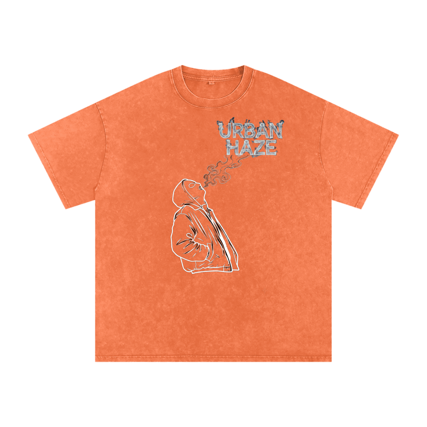 “URBAN HAZE” Snow Washed Oversized Cotton T-Shirt