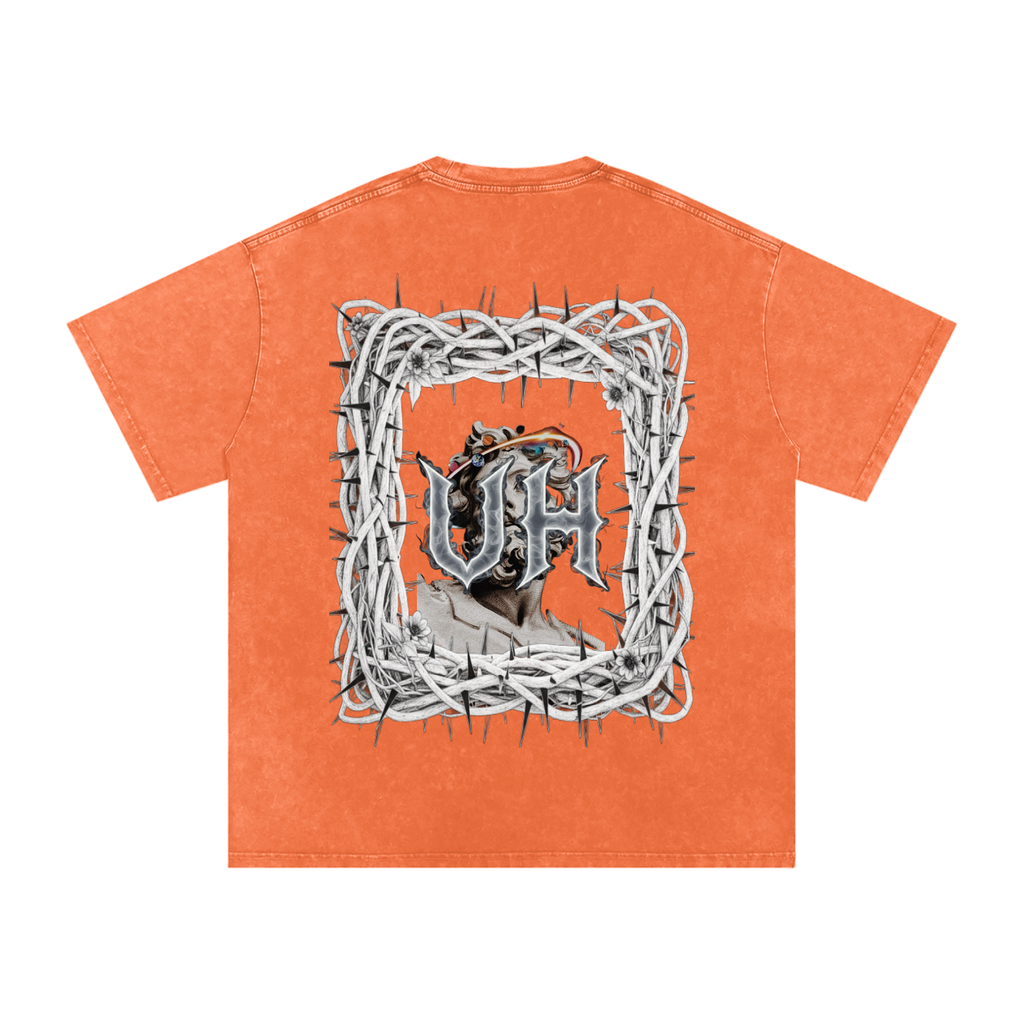 “URBAN HAZE” Snow Washed Oversized Cotton T-Shirt