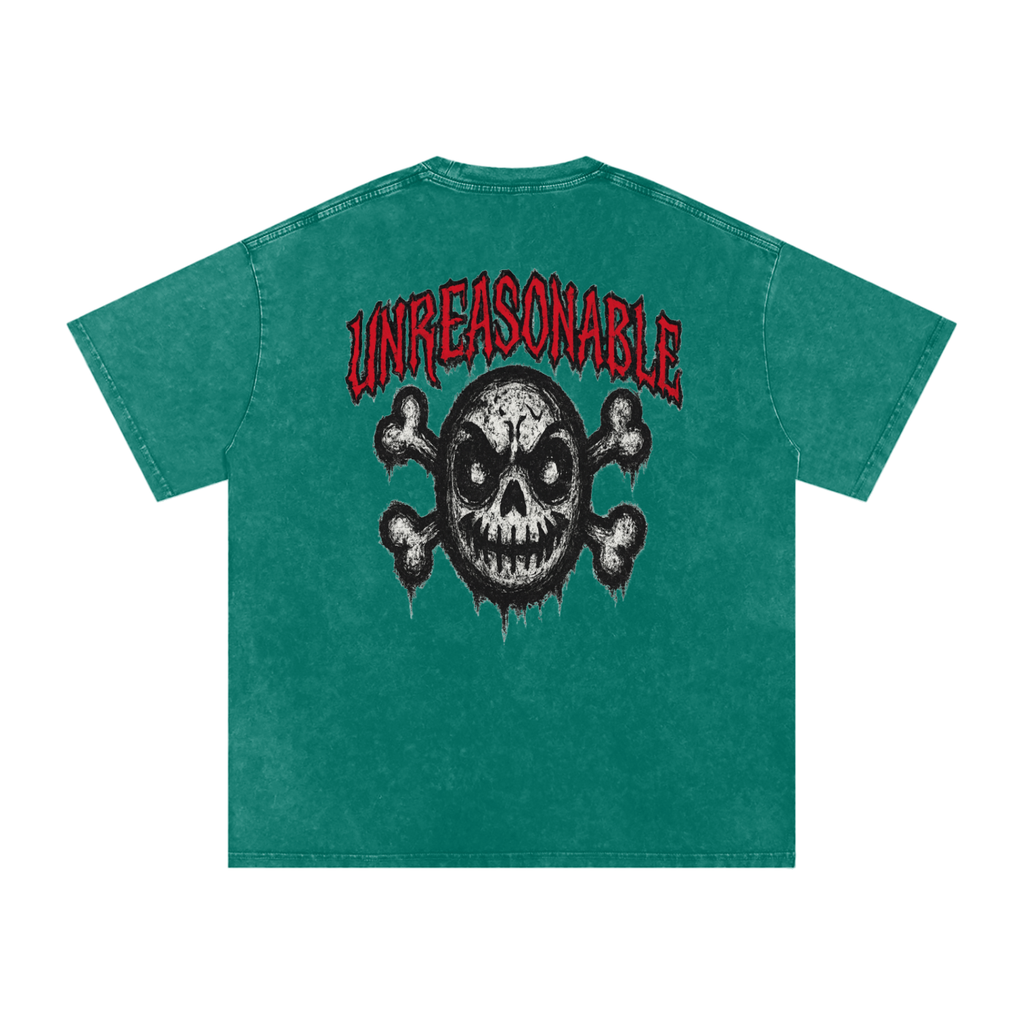 URBAN HAZE “Unreasonable” tSnow Washed Oversized Cotton T-Shirt