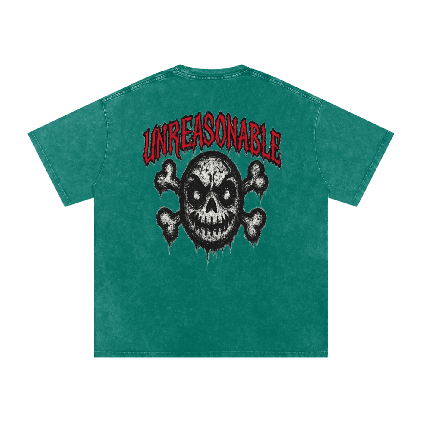 URBAN HAZE “Unreasonable” tSnow Washed Oversized Cotton T-Shirt
