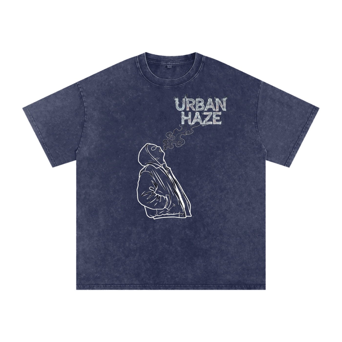 “URBAN HAZE” Snow Washed Oversized Cotton T-Shirt