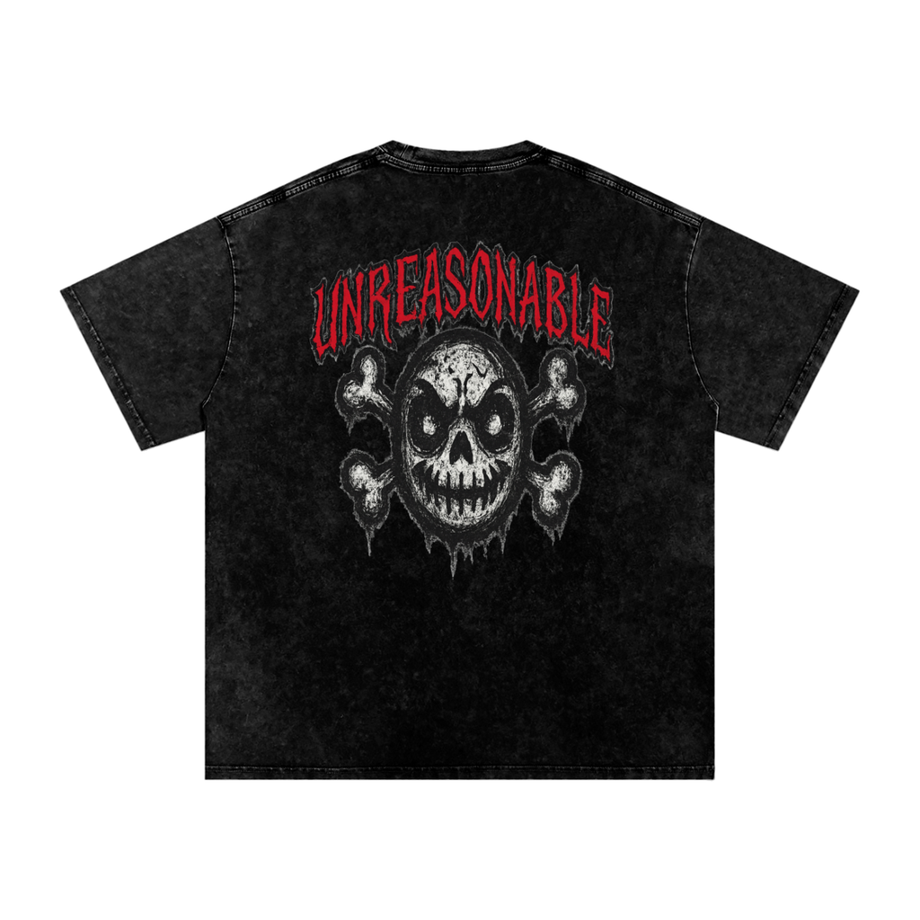 URBAN HAZE “Unreasonable” tSnow Washed Oversized Cotton T-Shirt