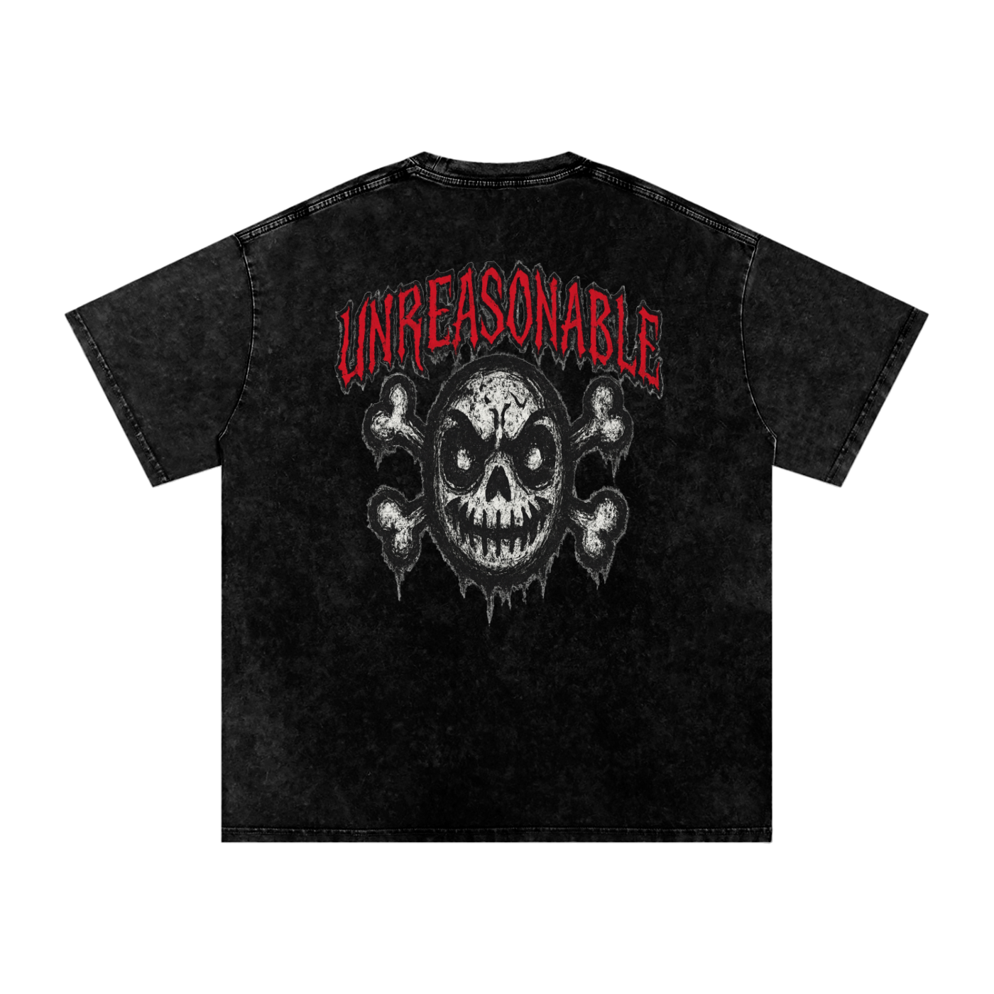 URBAN HAZE “Unreasonable” tSnow Washed Oversized Cotton T-Shirt