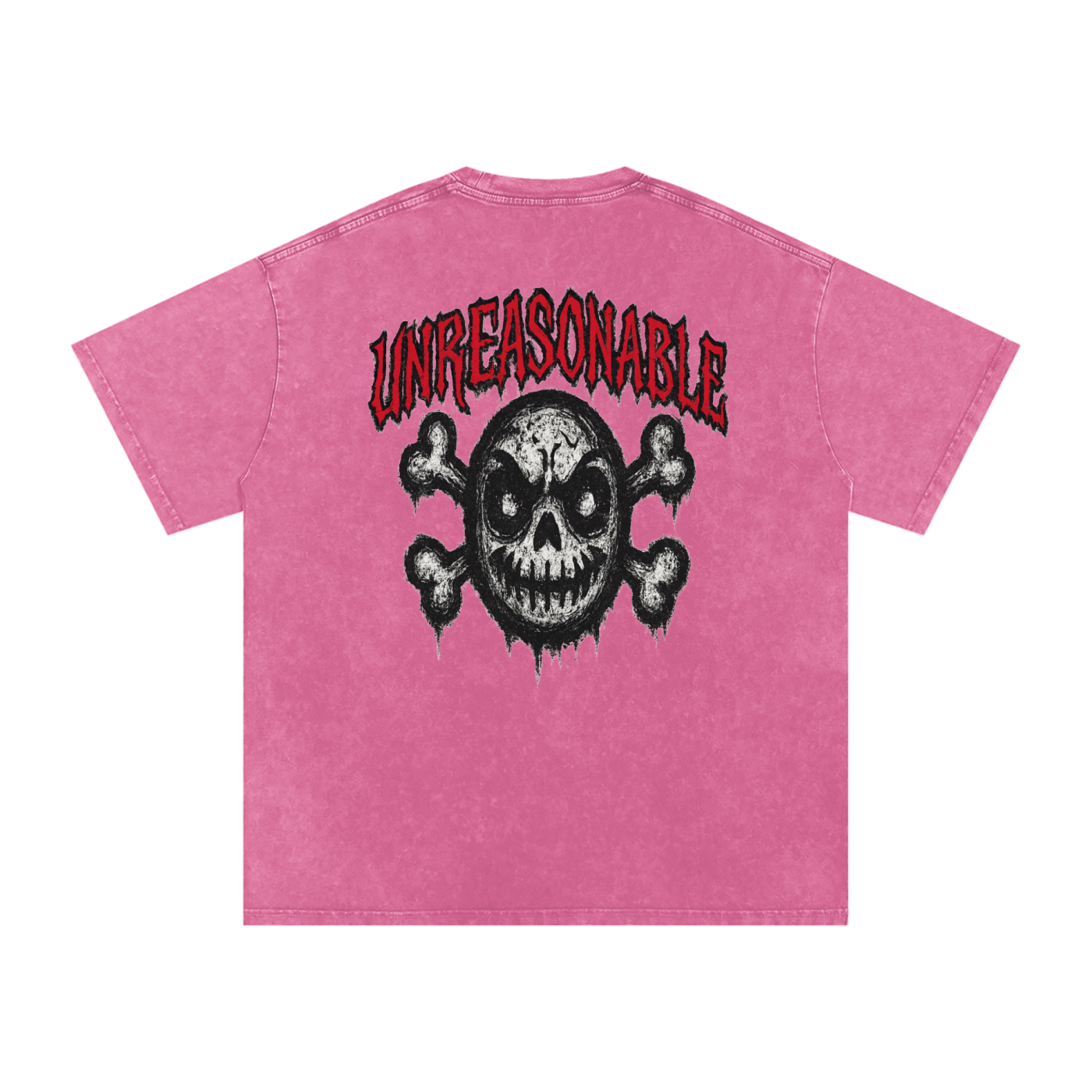 URBAN HAZE “Unreasonable” tSnow Washed Oversized Cotton T-Shirt