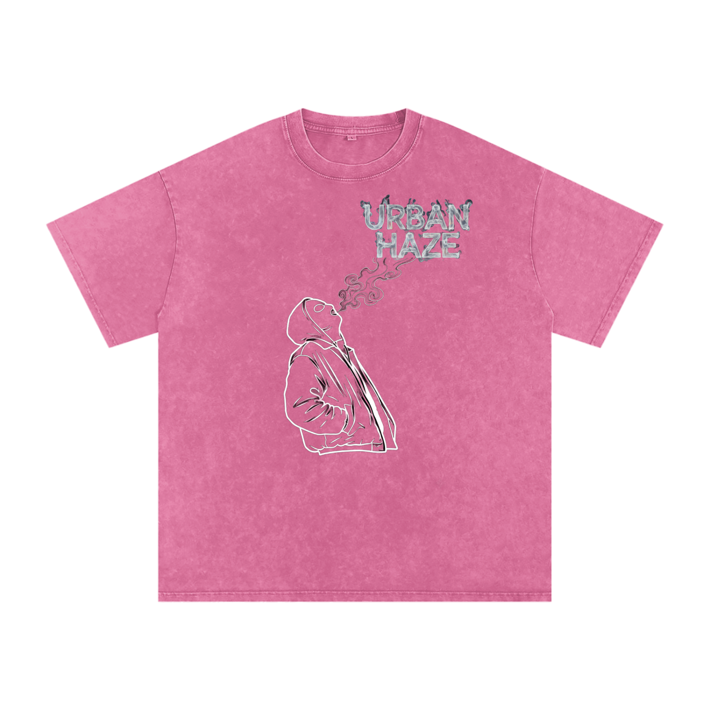 “URBAN HAZE” Snow Washed Oversized Cotton T-Shirt