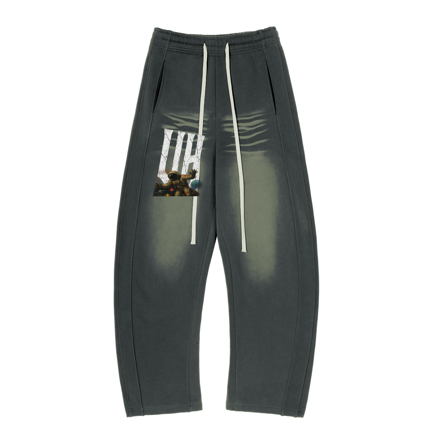 “URBAN HAZE” Sunfade Curved Blade Fleece Sweatpants