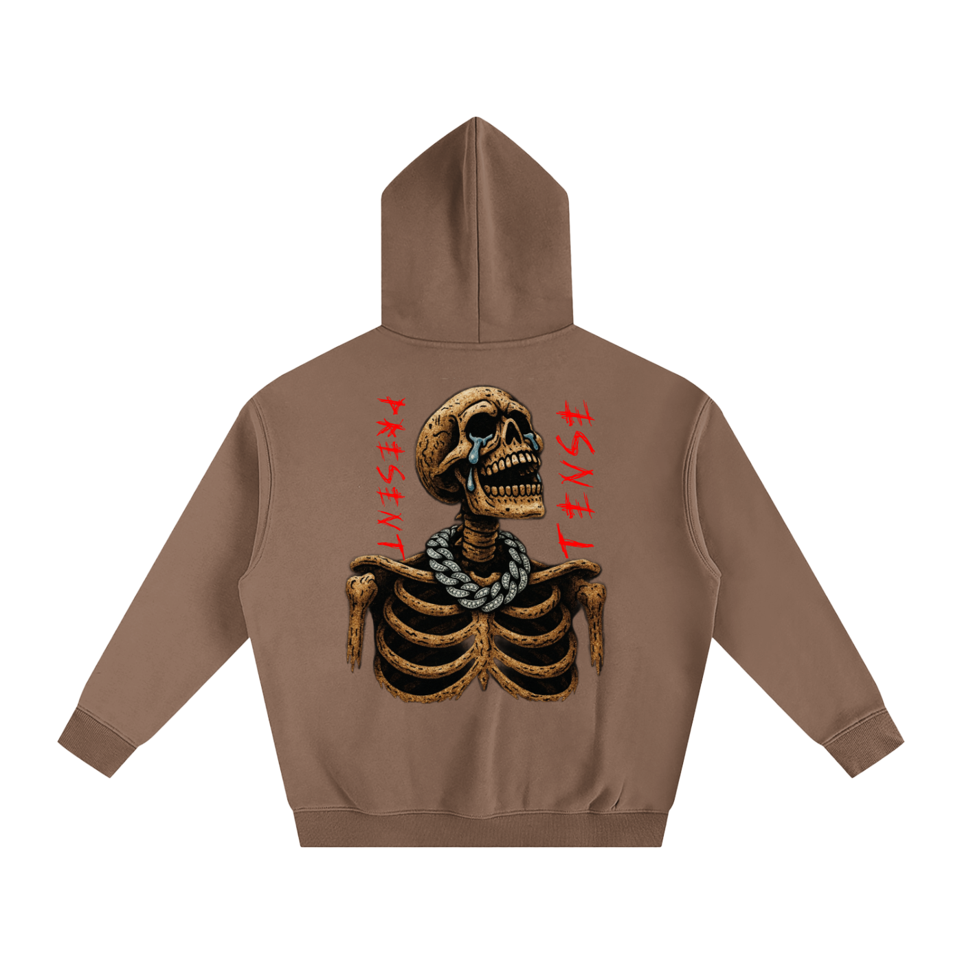URBAN HAZE “Present Tense” Oversize Fleeced Hoodie