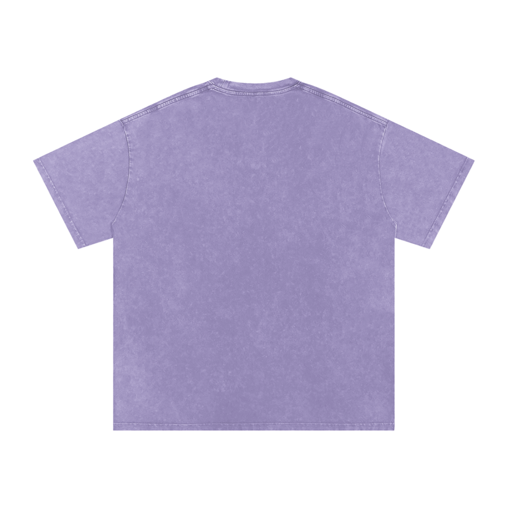 "Urban Haze" Retro Snow Washed Oversized Cotton T-Shirt