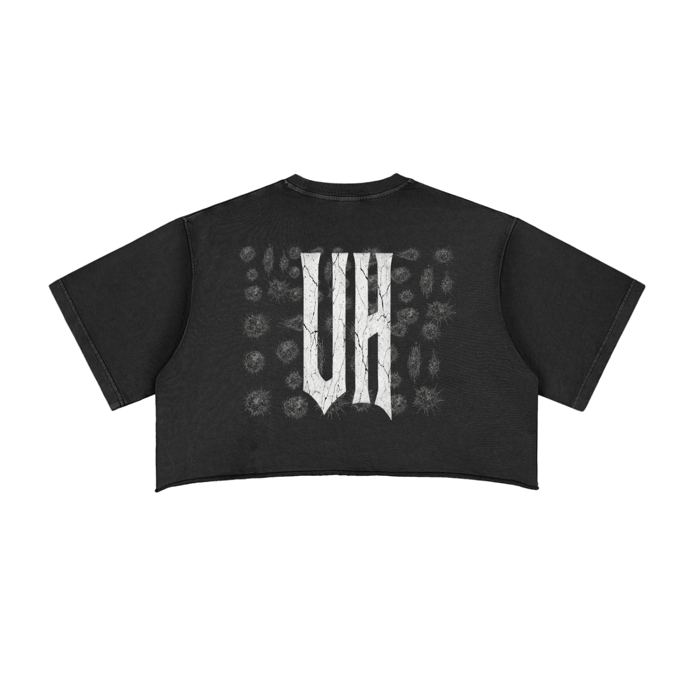 URBAN HAZE “Smoked Out” Snow Washed Raw Edge Crop Top